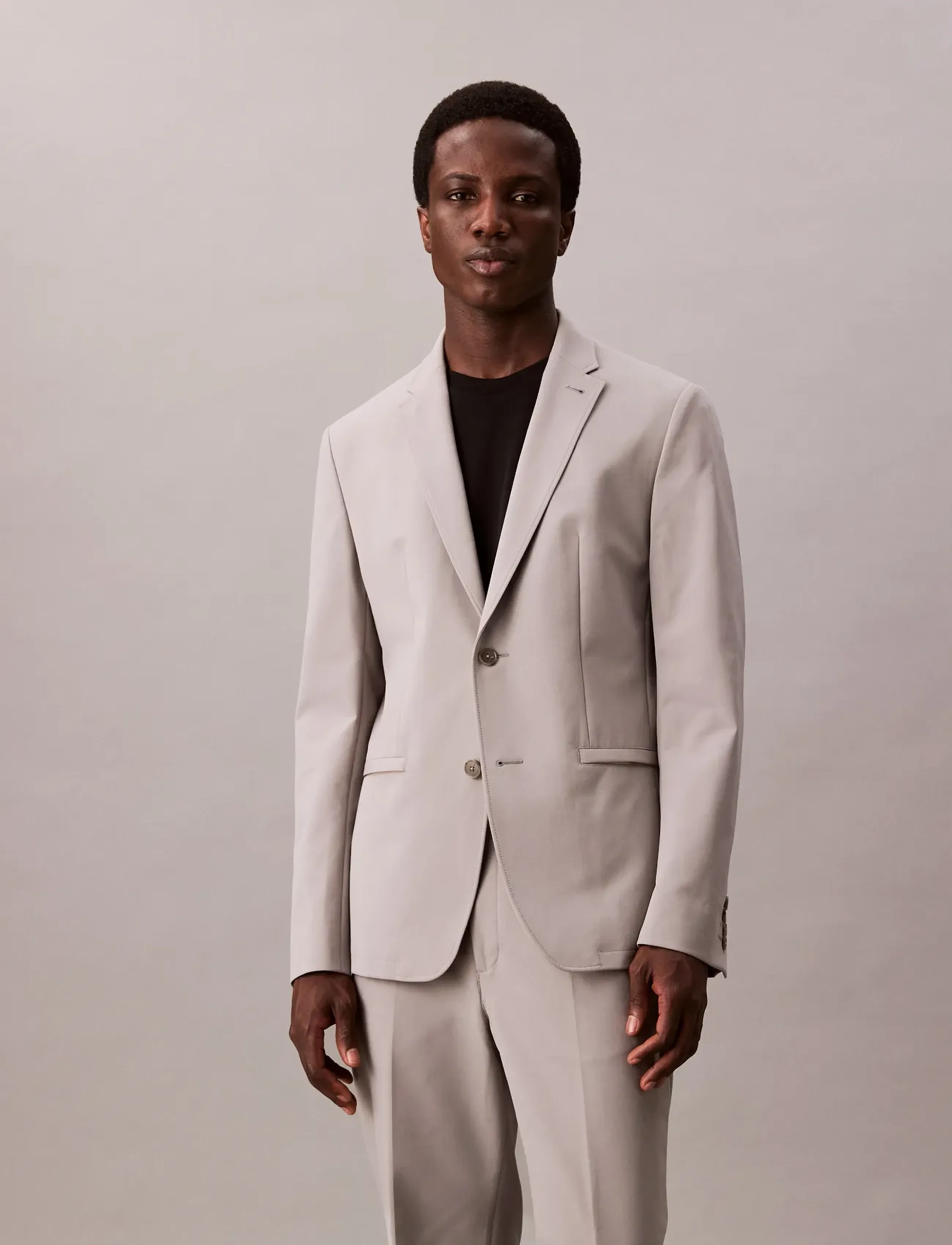 Calvin Klein Ls Tech Classic Blazer, XXL, Grey, Blazere > Enkeltradede Blazere, Herre
