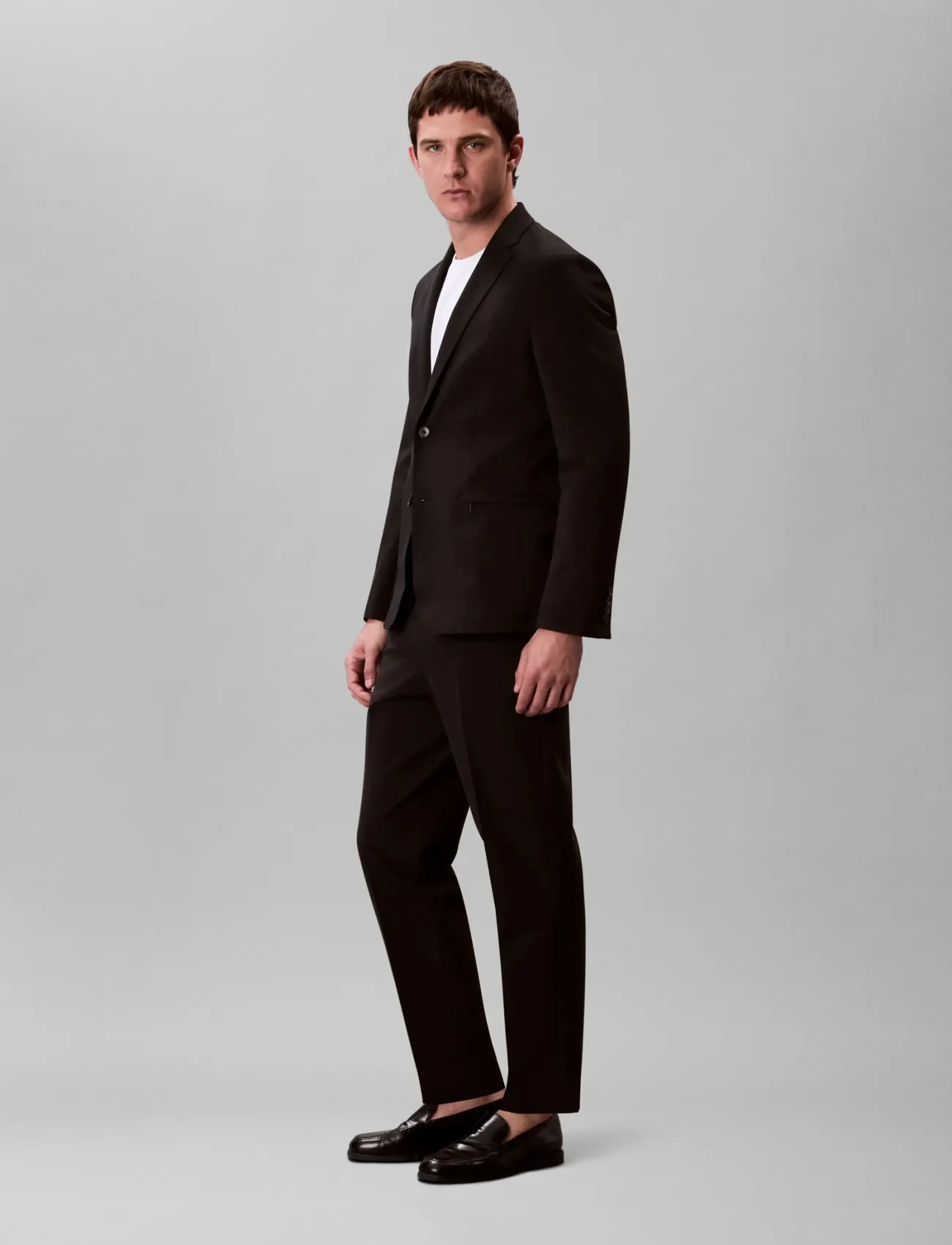 Calvin Klein - TECH HALF ELASTIC TROUSER - dressbukser - black - 3