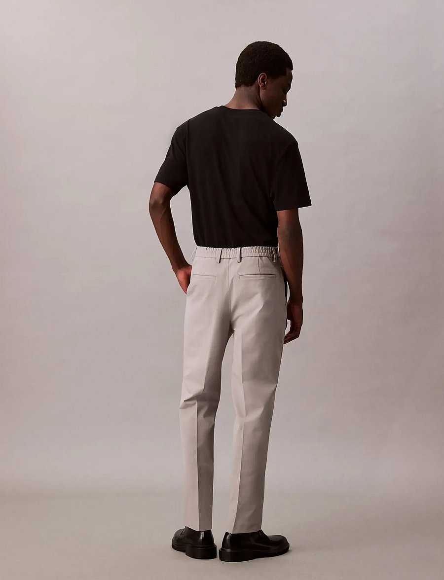 Calvin Klein - TECH HALF ELASTIC TROUSER - od garnituru - mourning dove - 5