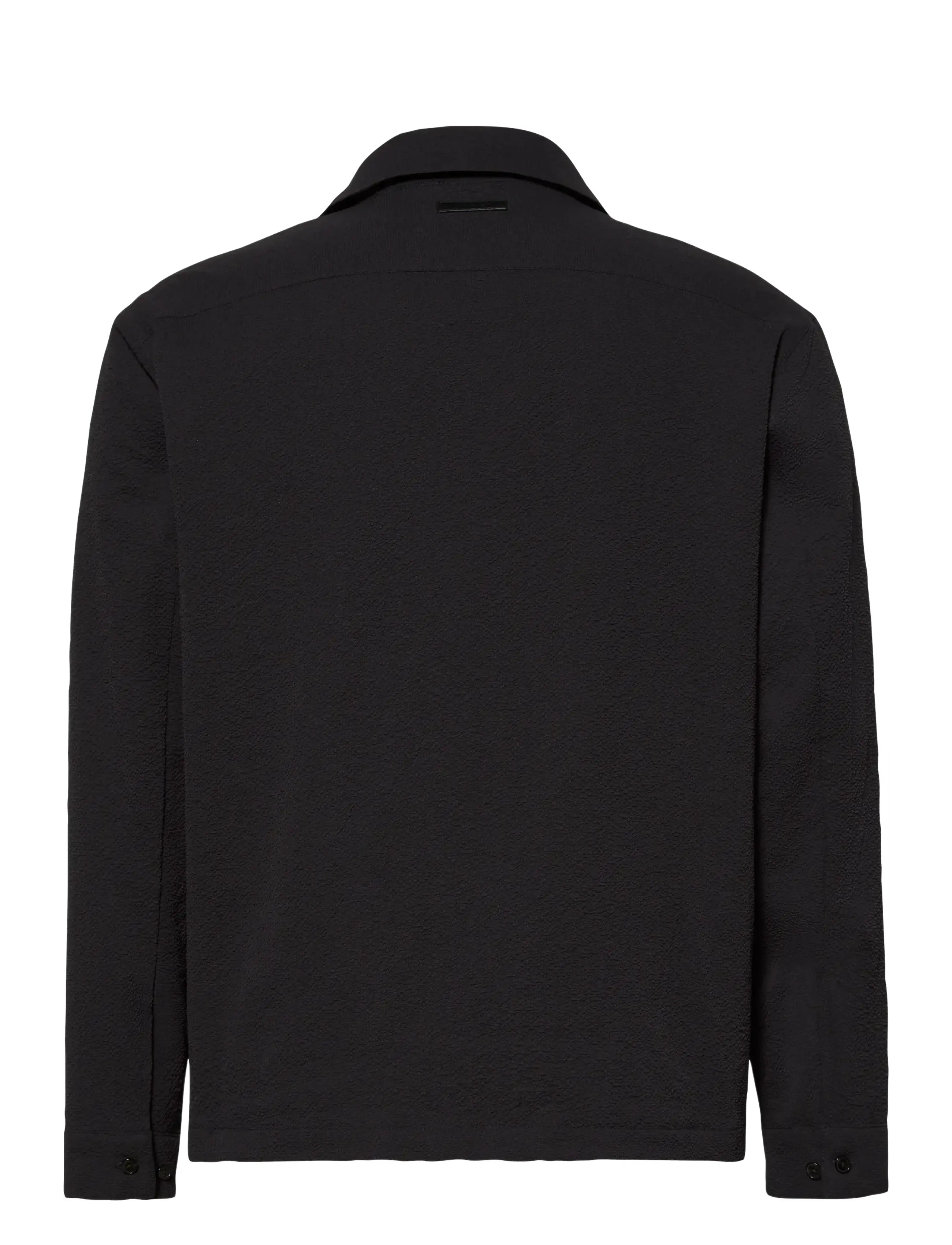 Calvin Klein - LS SEERSUCKER SHIRT JACKET - shoppa efter tillfälle - black - 2