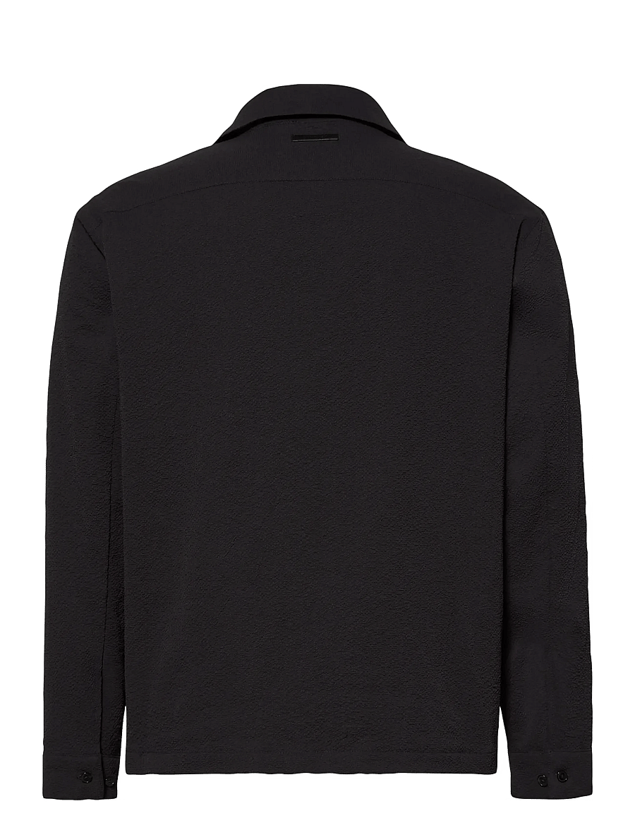 Calvin Klein - LS SEERSUCKER SHIRT JACKET - osta olukorra järgi - black - 2