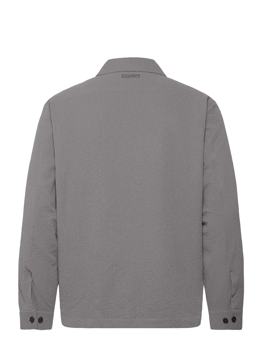 Calvin Klein - LS SEERSUCKER SHIRT JACKET - nach anlass kaufen - pewter - 2