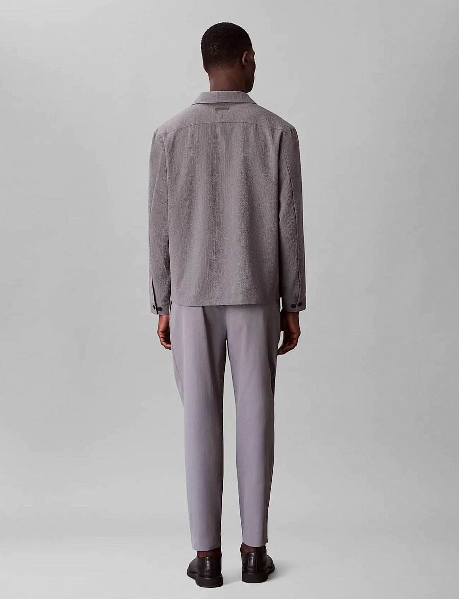 Calvin Klein - LS SEERSUCKER SHIRT JACKET - nach anlass kaufen - pewter - 4