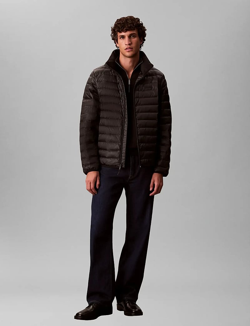 Calvin Klein - LS LT WT NYLON CHANNELED PUFFER - daunenjacken - black - 0