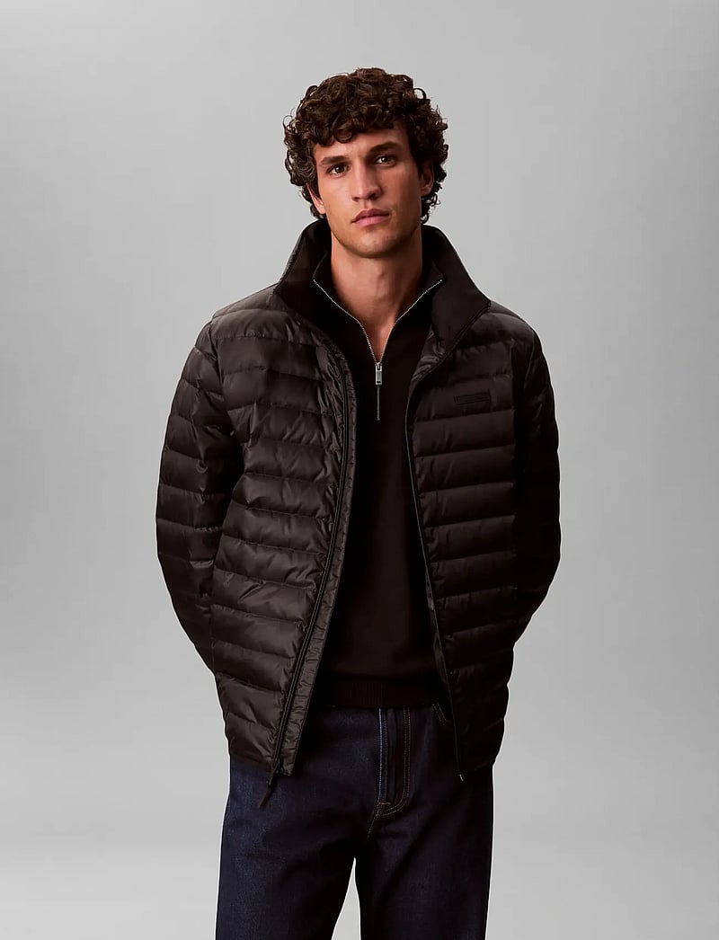 Calvin Klein - LS LT WT NYLON CHANNELED PUFFER - daunenjacken - black - 3