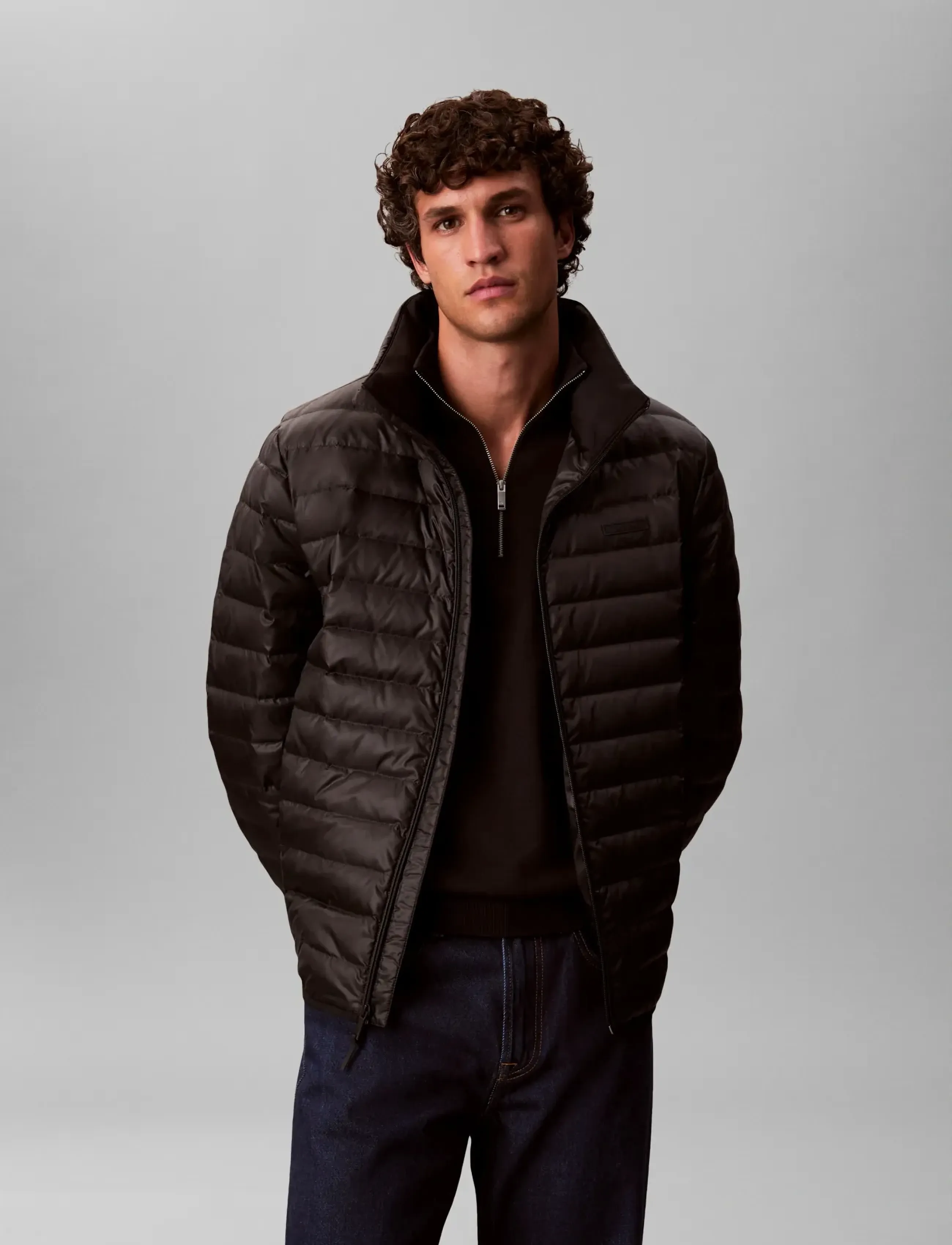 Calvin Klein - LS LT WT NYLON CHANNELED PUFFER - vinterjakker - black - 3