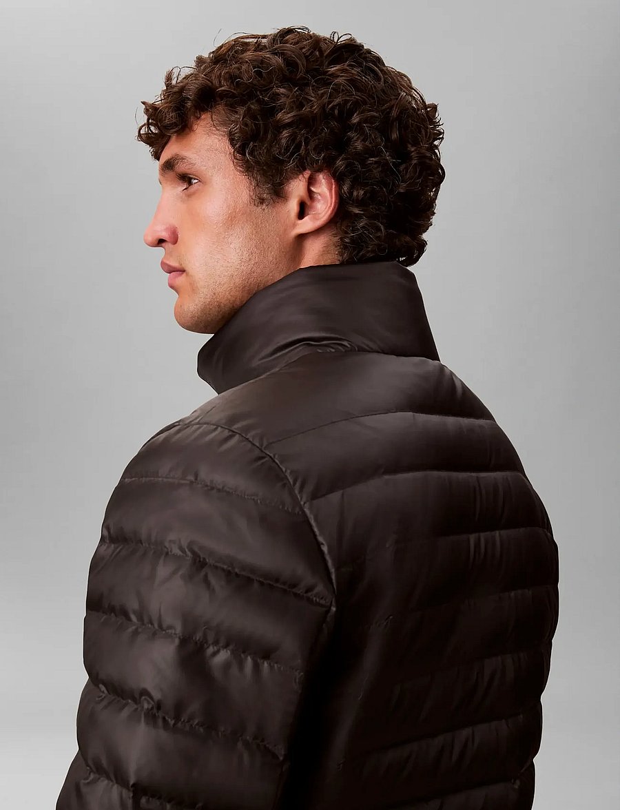 Calvin Klein - LS LT WT NYLON CHANNELED PUFFER - daunenjacken - black - 4