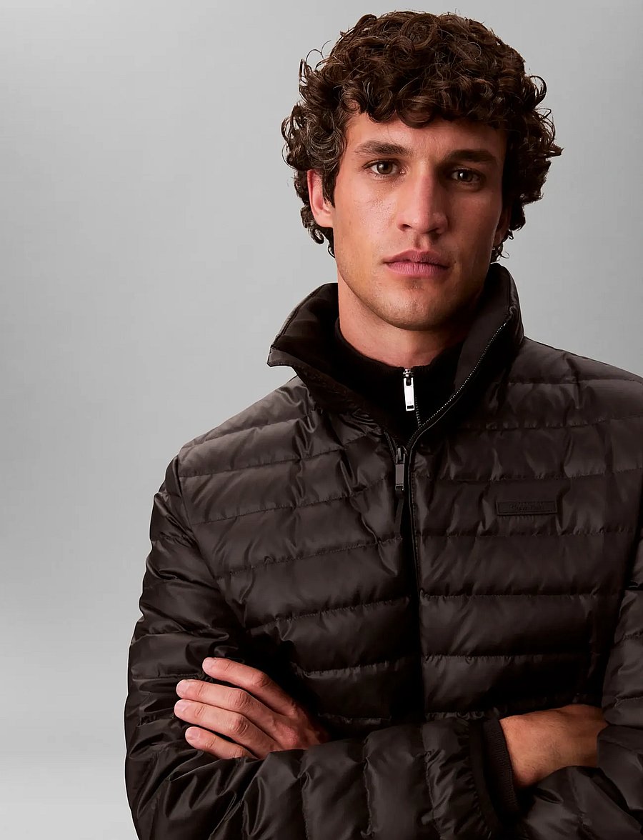 Calvin Klein - LS LT WT NYLON CHANNELED PUFFER - daunenjacken - black - 5