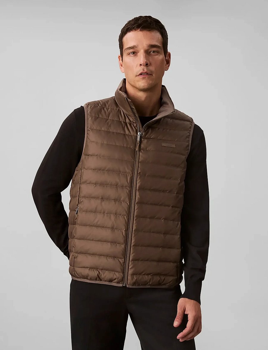 Calvin Klein - SLVLSS LT WT NYLON PUFFER VEST - westen - morel - 0