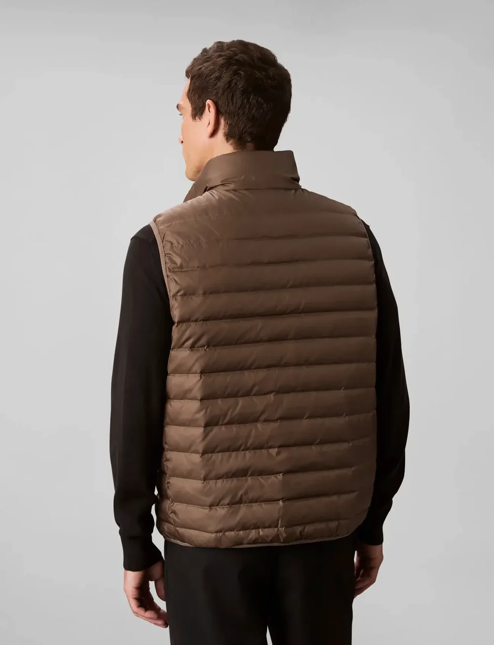 Calvin Klein - SLVLSS LT WT NYLON PUFFER VEST - kamizelki - morel - 5