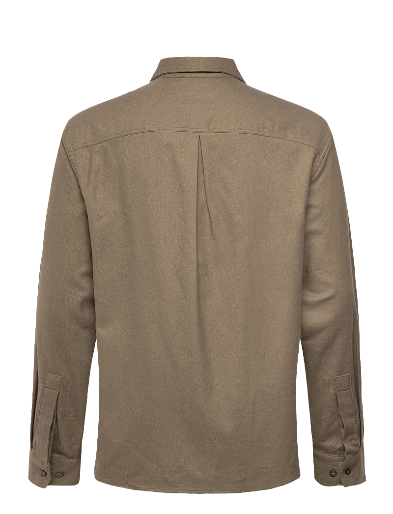 Calvin Klein - LS MELANGE FLANNEL EASY SHIRT - flanellskjortor - beluga - 2