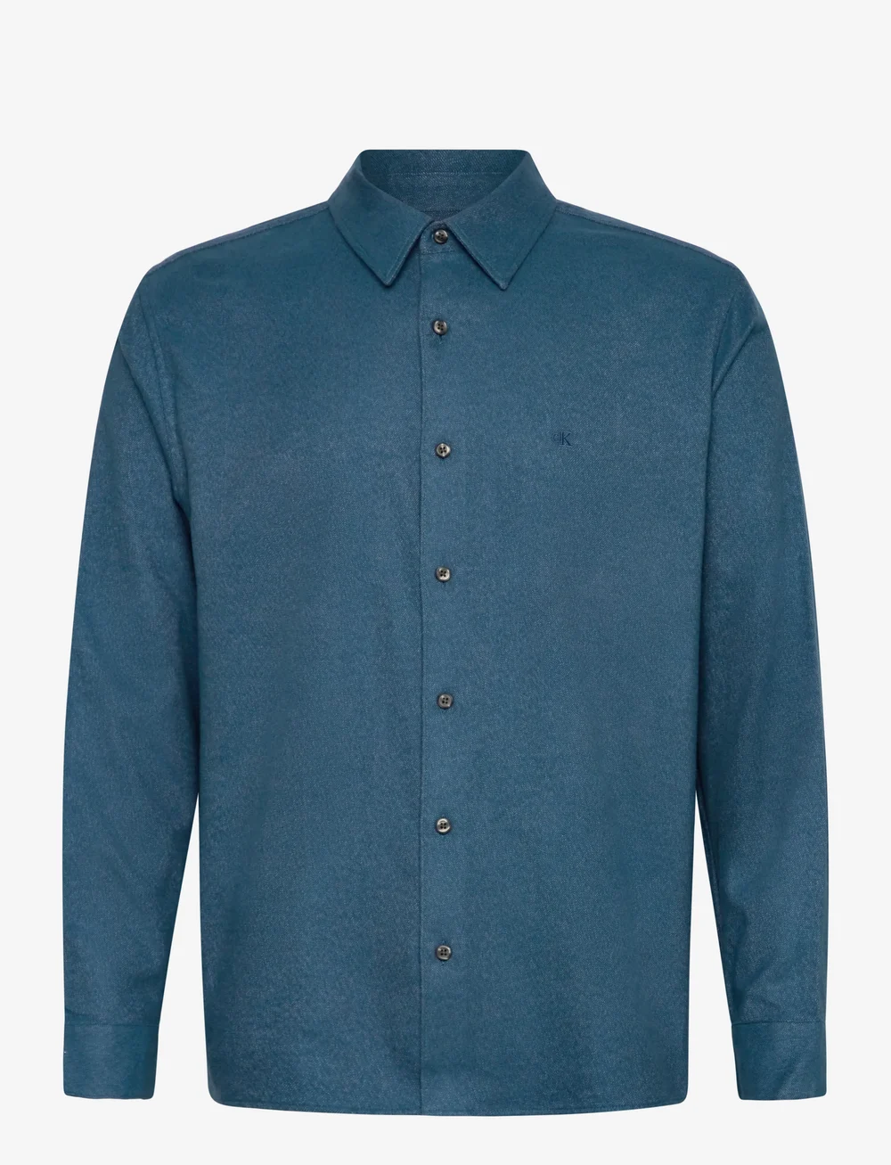 Calvin Klein - LS MELANGE FLANNEL EASY SHIRT - flanell-hemden - wild wind - 1