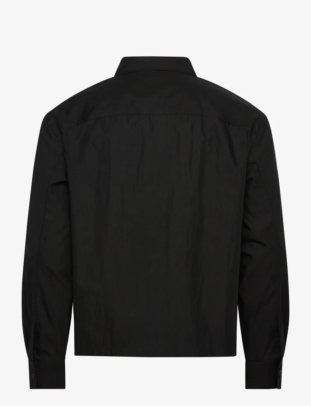 Calvin Klein - LS COTTON NYLON EASY CROPPED SHI - osta olukorra järgi - black - 2