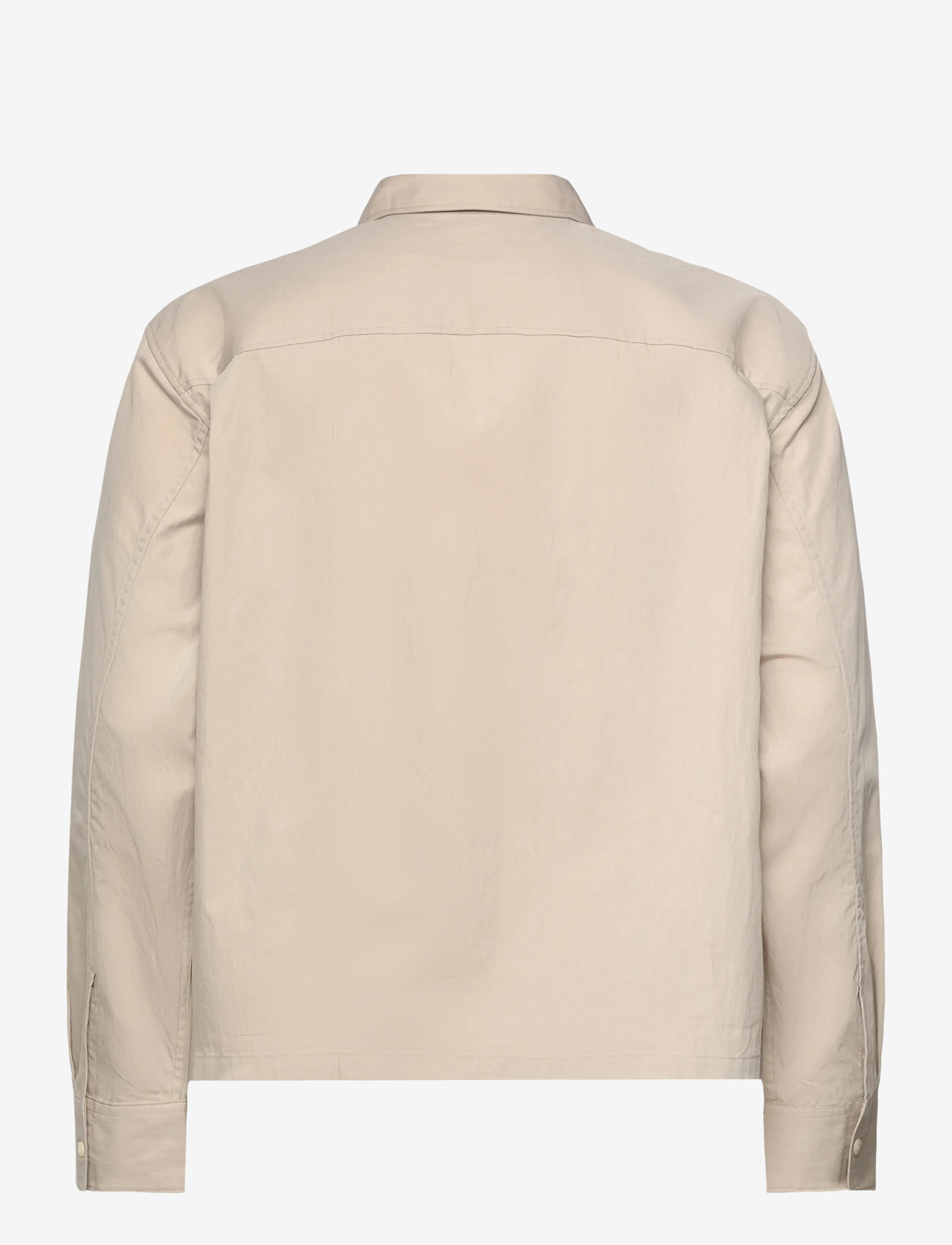 Calvin Klein - LS COTTON NYLON EASY CROPPED SHI - osta olukorra järgi - island fossil - 2