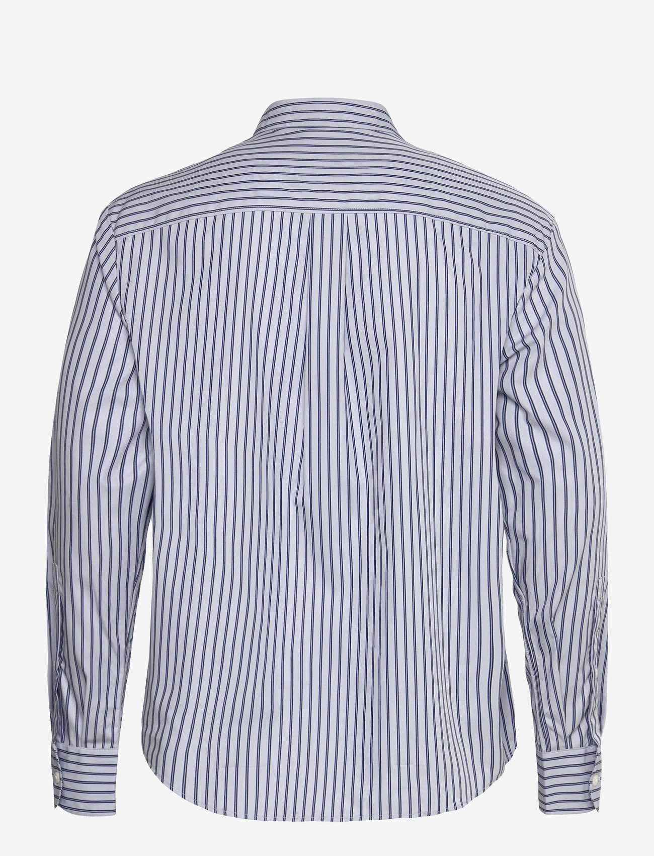 Calvin Klein - LS THIN DBL STRIPE COTTON EASY S - triibulised särgid - xenon blue - 2