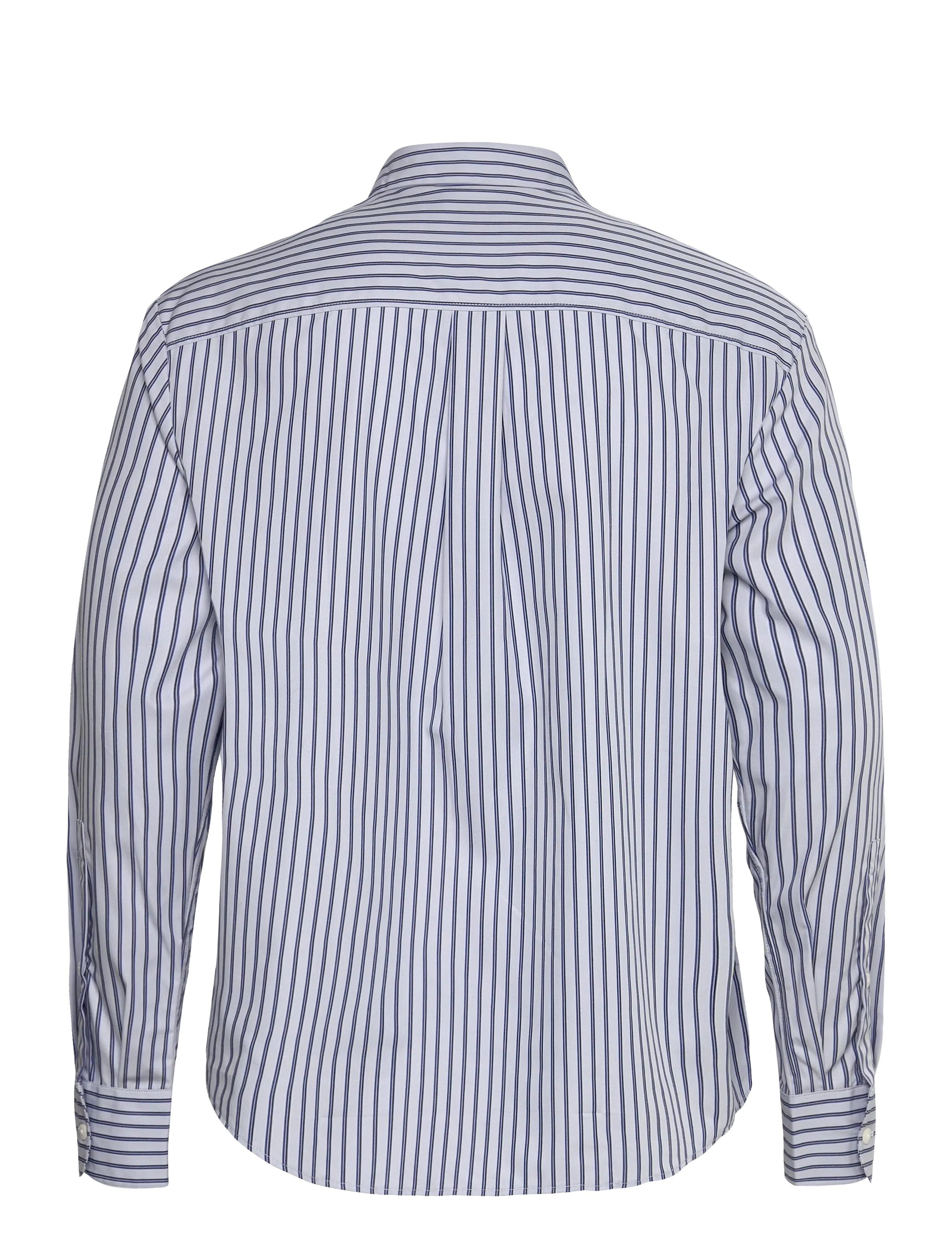 Calvin Klein - LS THIN DBL STRIPE COTTON EASY S - randiga skjortor - xenon blue - 2