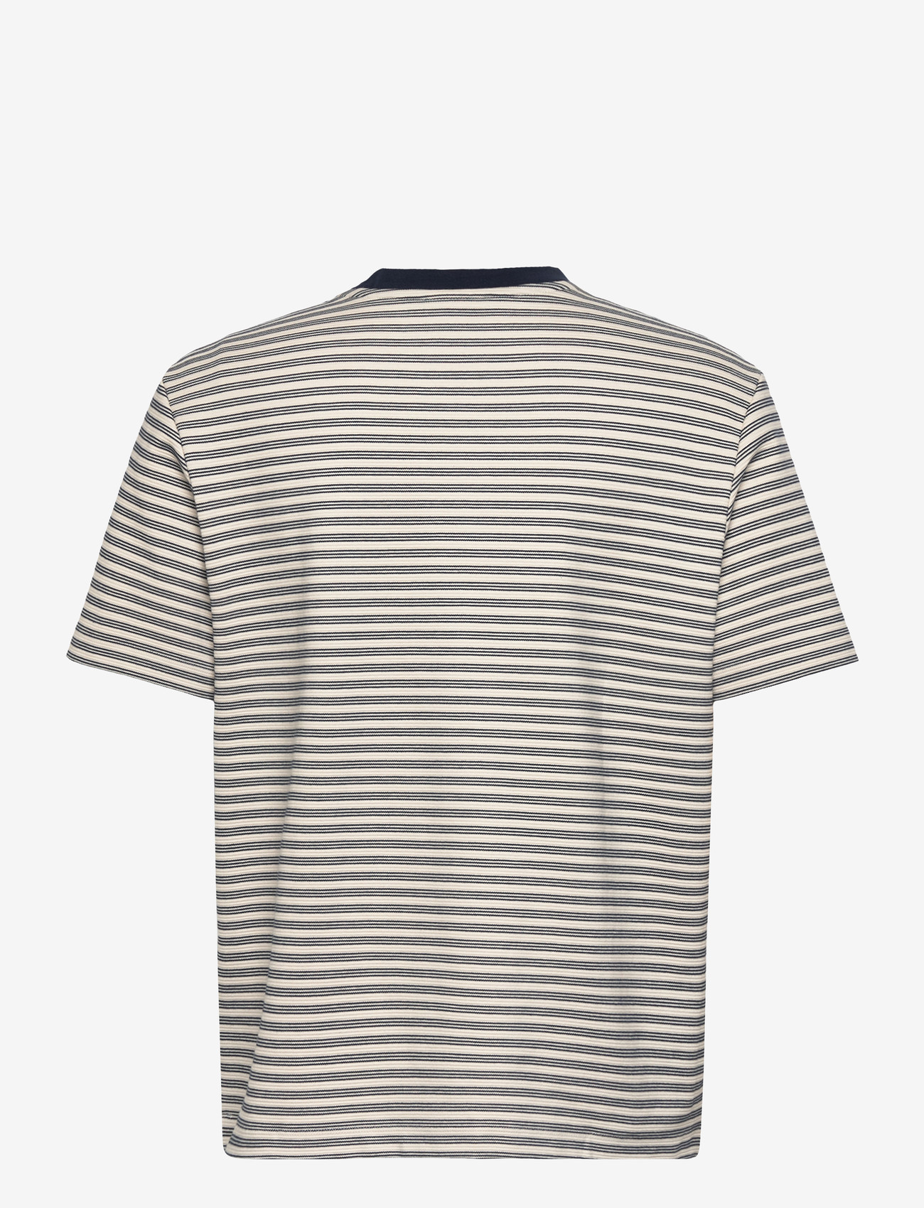 Calvin Klein - SS STRIPED OTTOMAN TEE - kortærmede t-shirts - chalk - 2