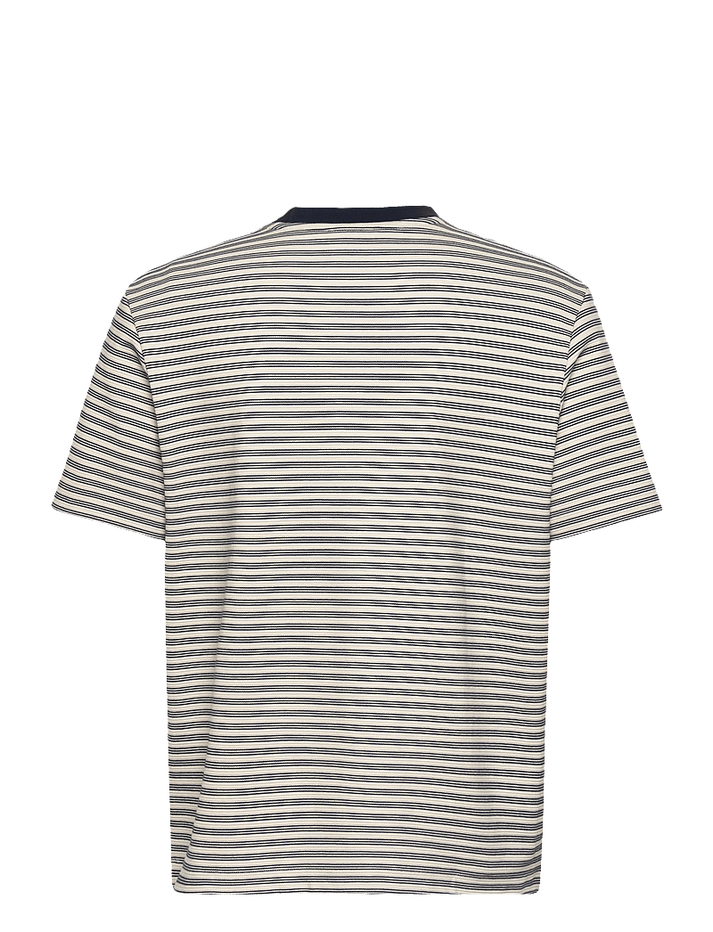 Calvin Klein - SS STRIPED OTTOMAN TEE - kurzärmelig - chalk - 2