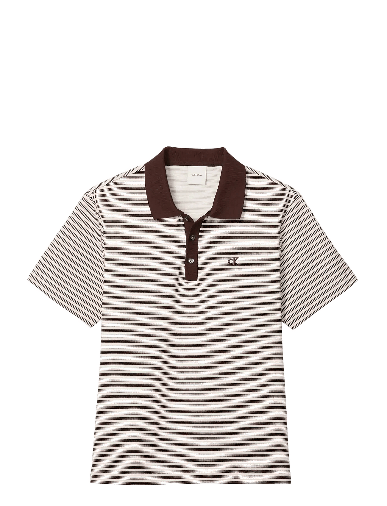Calvin Klein | Ss Striped Ottoman Polo | M