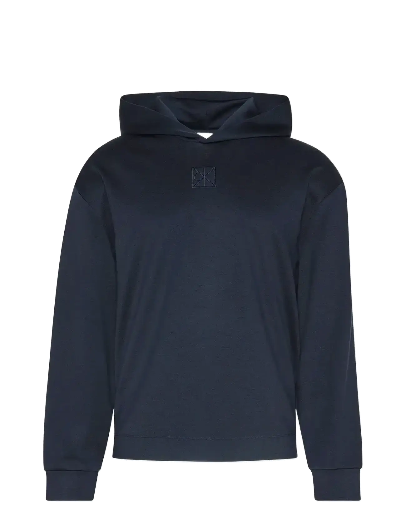Calvin Klein LS STRETCH WOOL BLEND PO HOODIE - Sweatshirts & hættetrøjer - DARK SAPPHIRE / navy