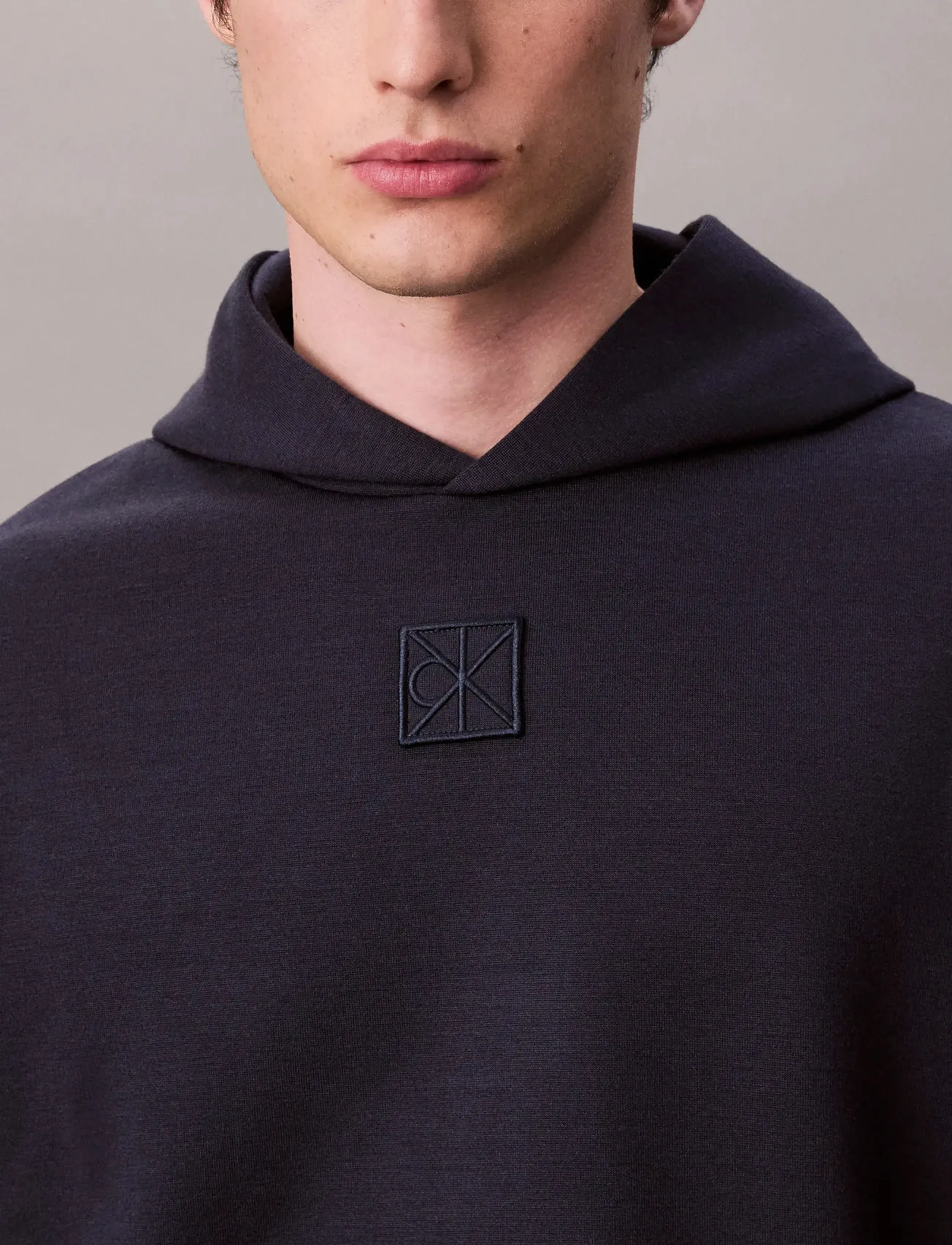 Calvin Klein - LS STRETCH WOOL BLEND PO HOODIE - kapuzenpullover - dark sapphire - 3