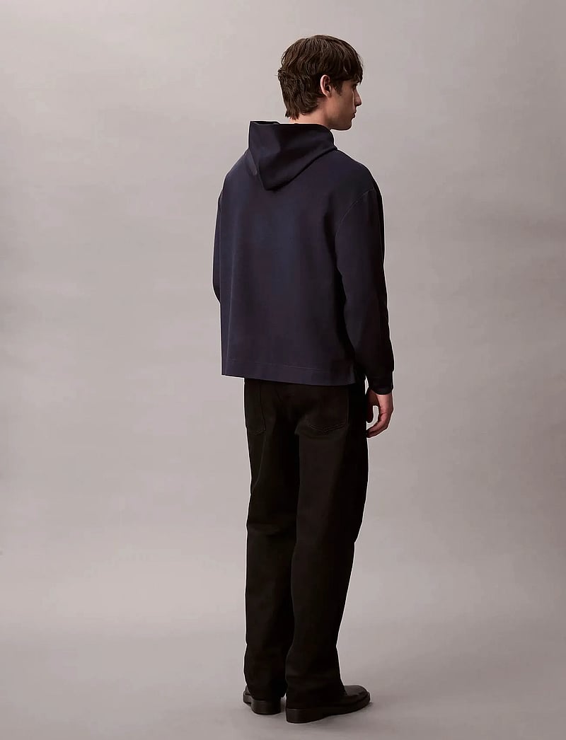 Calvin Klein - LS STRETCH WOOL BLEND PO HOODIE - hættetrøjer - dark sapphire - 5