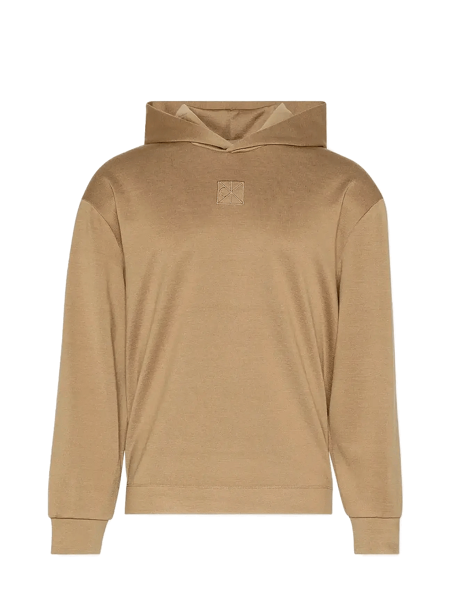 Calvin Klein - LS STRETCH WOOL BLEND PO HOODIE - kapuzenpullover - lead gray - 1