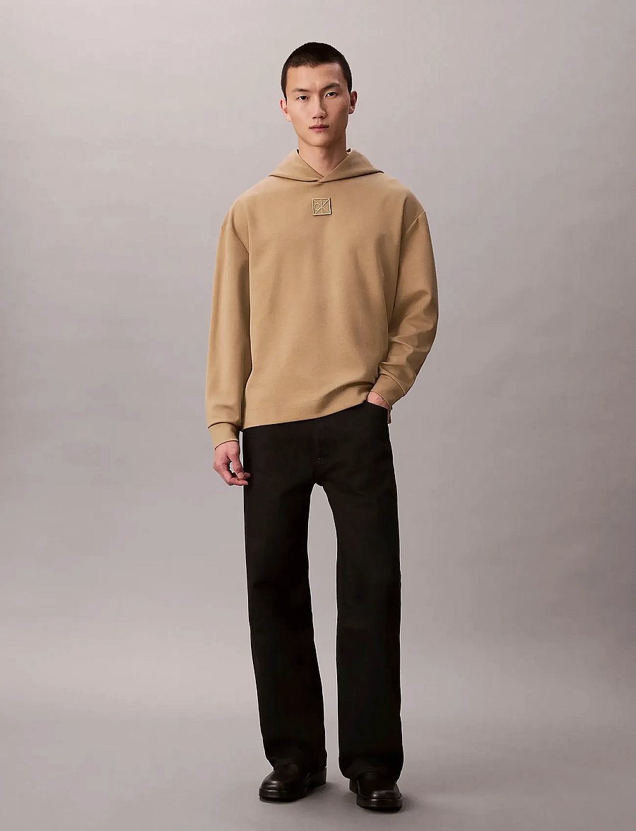 Calvin Klein - LS STRETCH WOOL BLEND PO HOODIE - kapuzenpullover - lead gray - 3