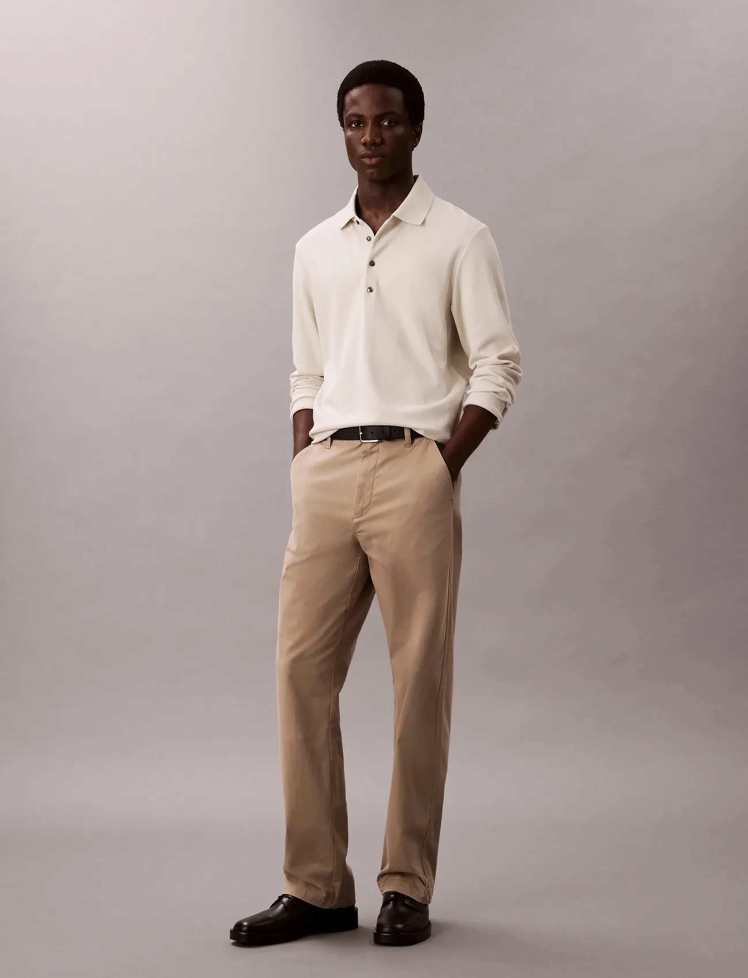 Ls Jacquard Wool Polo 2