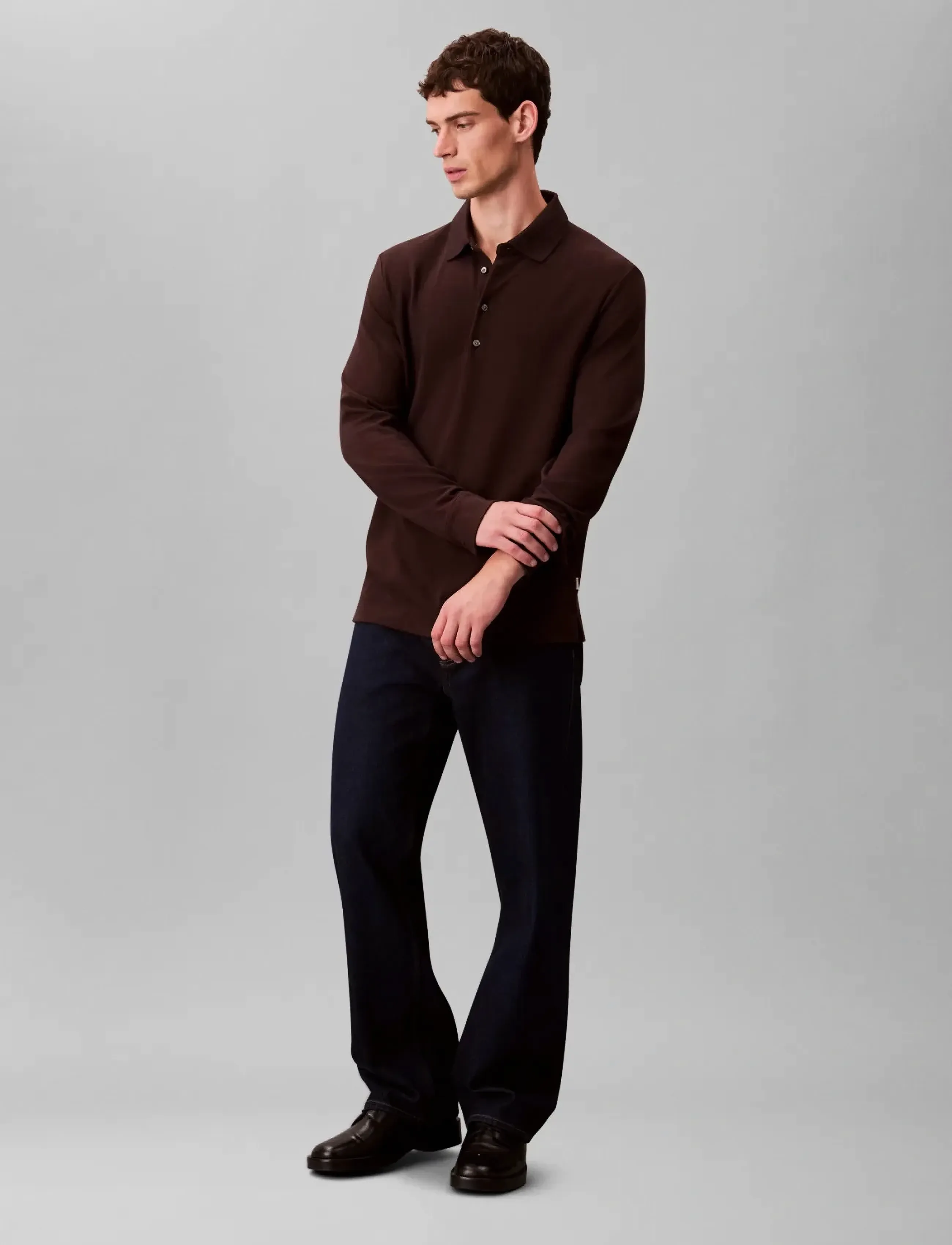 Ls Jacquard Wool Polo 2