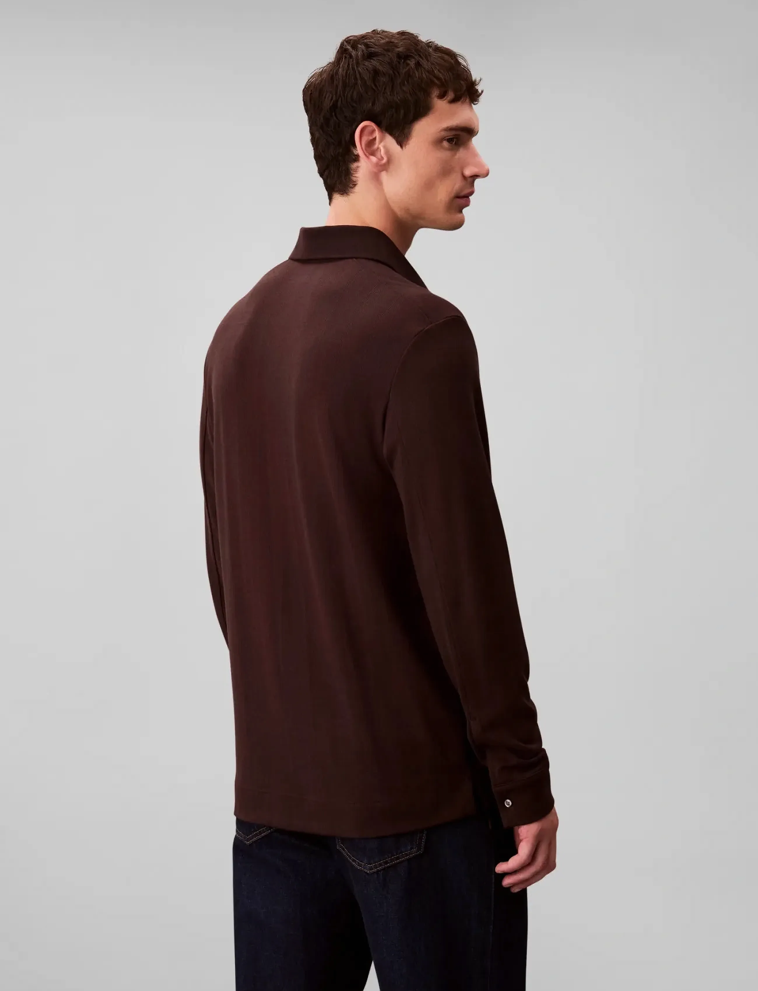 Ls Jacquard Wool Polo 3
