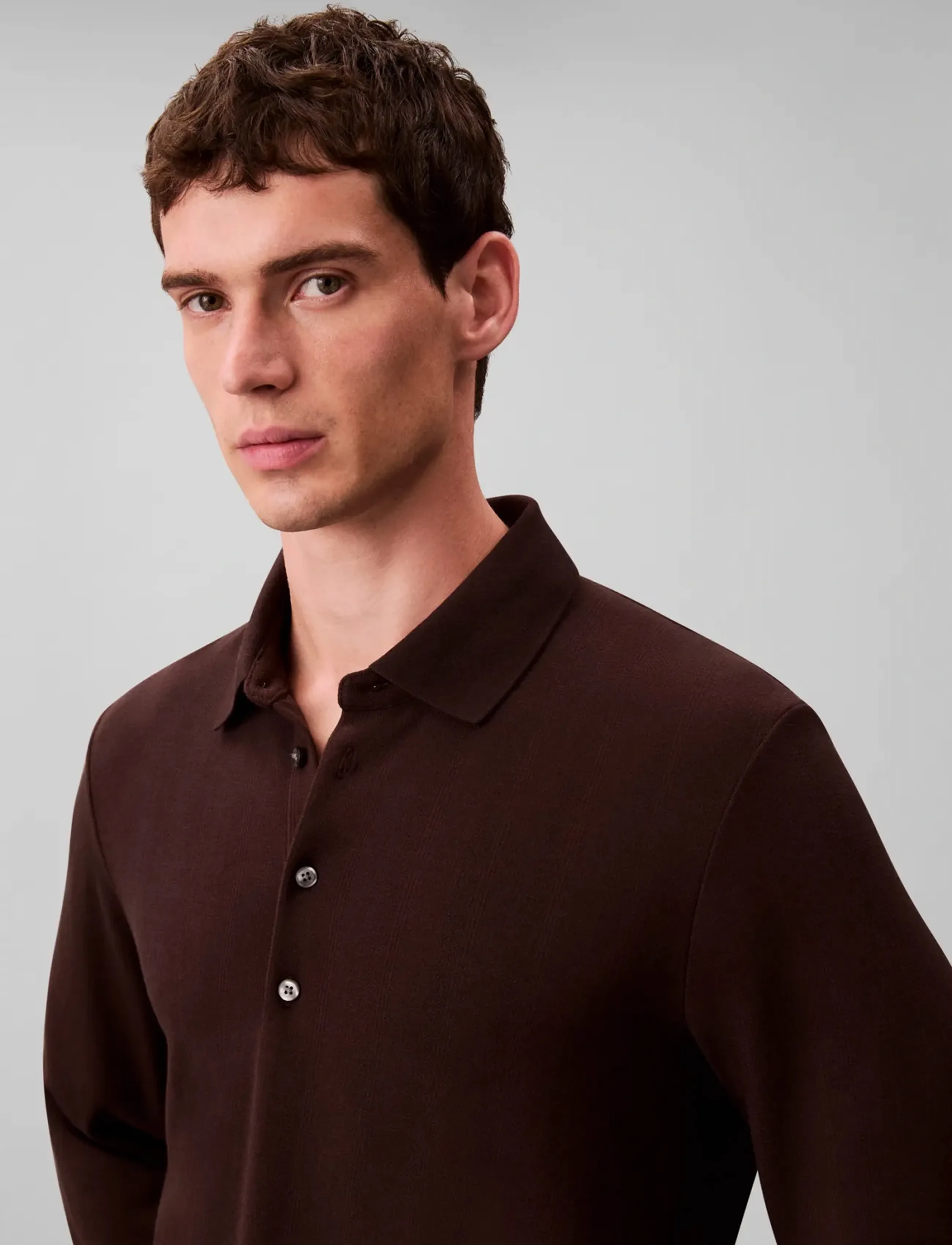 Ls Jacquard Wool Polo 4