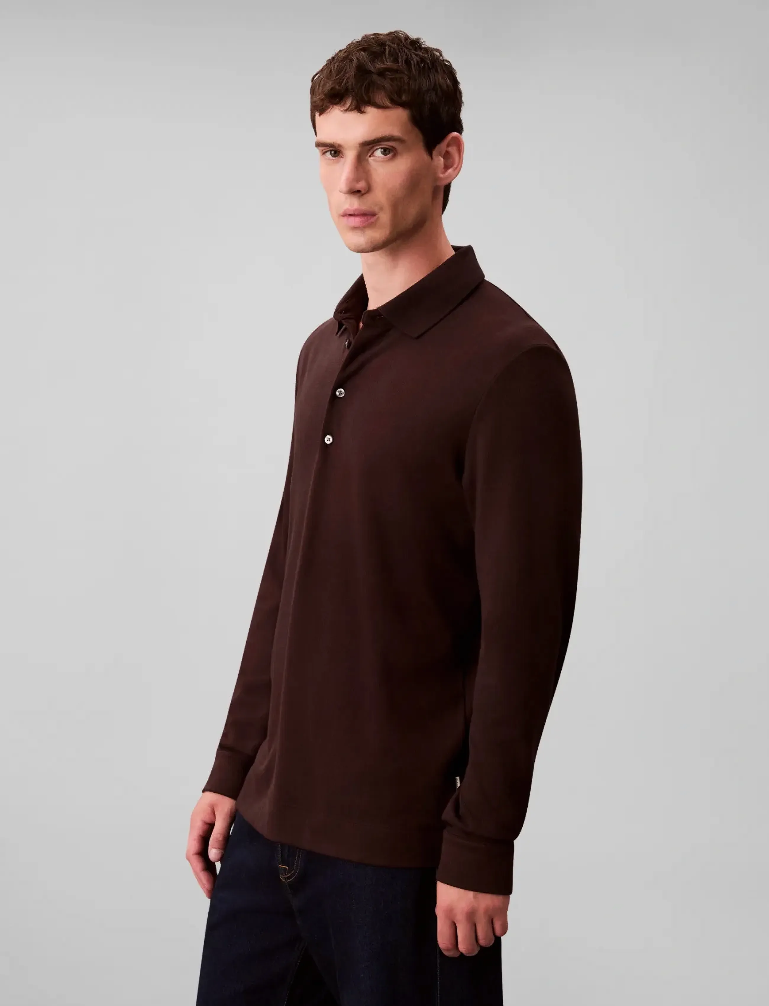 Ls Jacquard Wool Polo 5