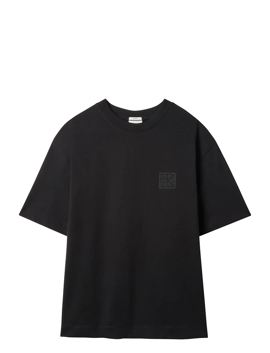 Calvin Klein - SS RLXD 16S EMBRD TWILL EMBLEM T - lühikeste varrukatega t-särgid - black - 1