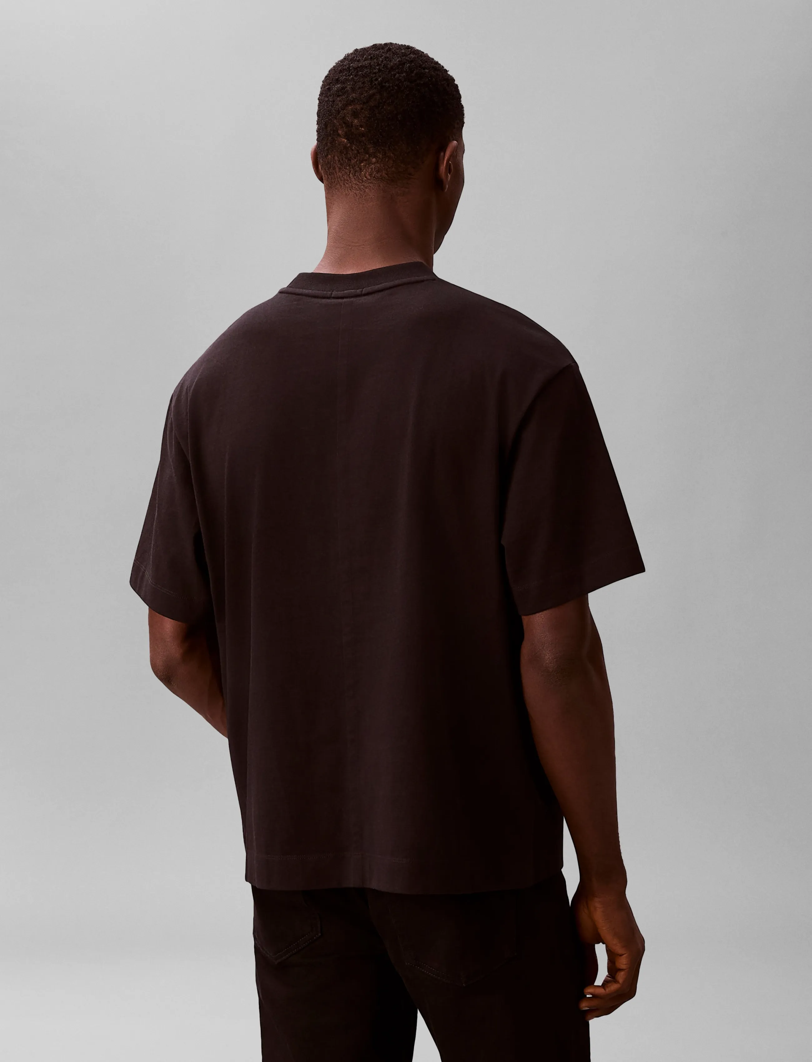 Calvin Klein - SS RLXD 16S EMBRD TWILL EMBLEM T - lühikeste varrukatega t-särgid - black - 2
