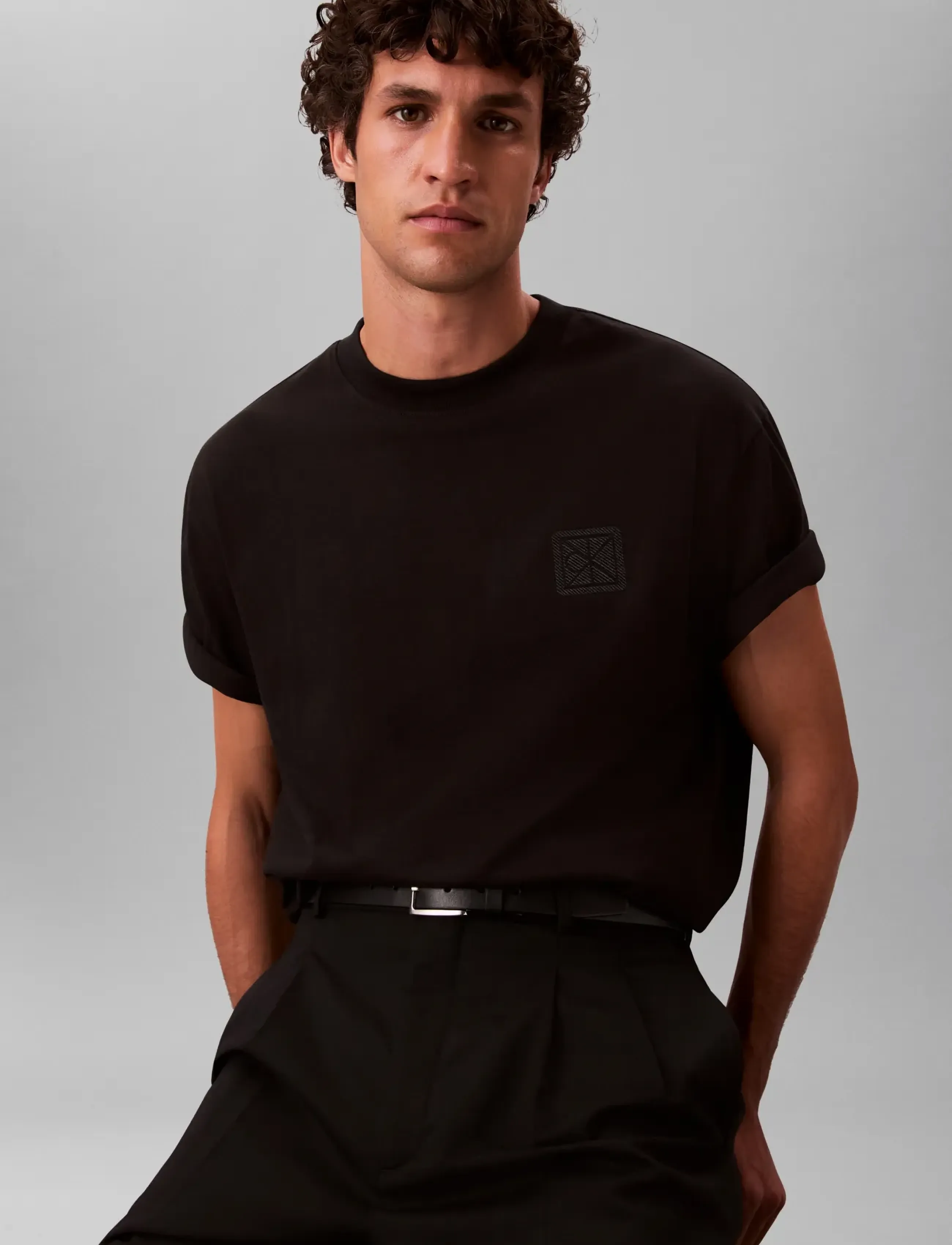 Calvin Klein Ss Rlxd 16S Embrd Twill Emblem T t-shirts - bas herr – bild 9