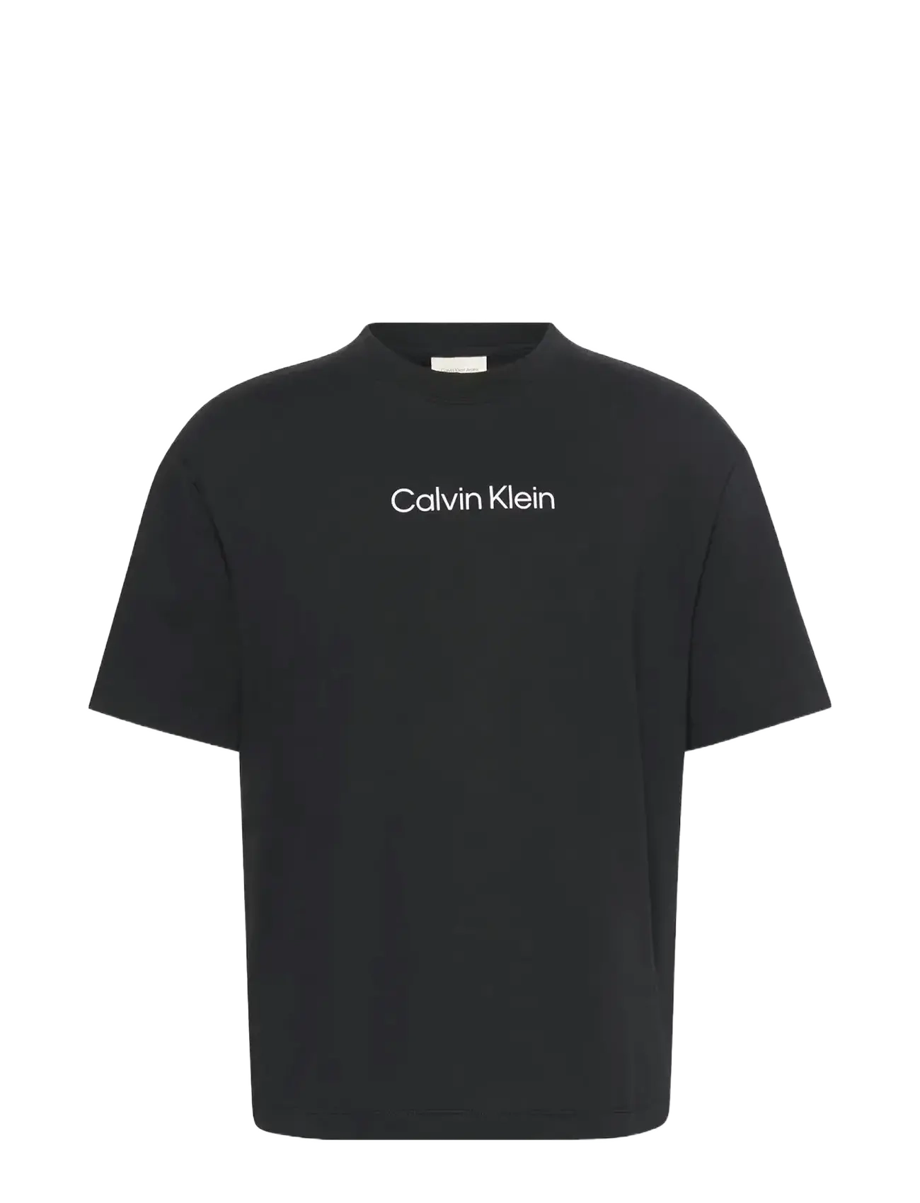 Calvin Klein SS STANDARD LOGO 30S CREWNK TEE - T-shirts - BLACK / black