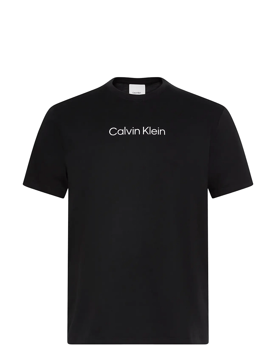 Calvin Klein - SS STANDARD LOGO 30S CREWNK TEE - kortärmade t-shirts - black - 1