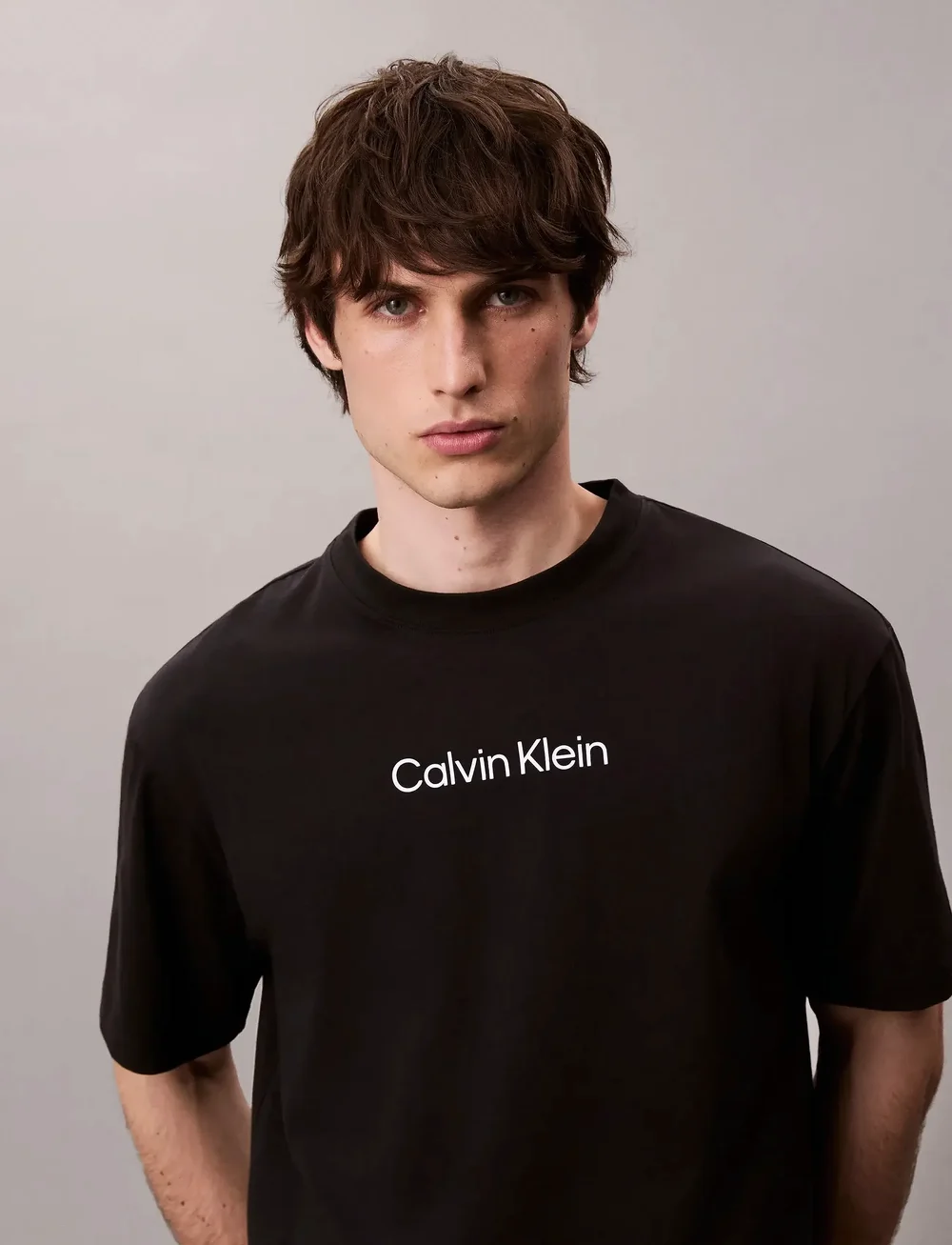 Calvin Klein - SS STANDARD LOGO 30S CREWNK TEE - lühikeste varrukatega t-särgid - black - 0