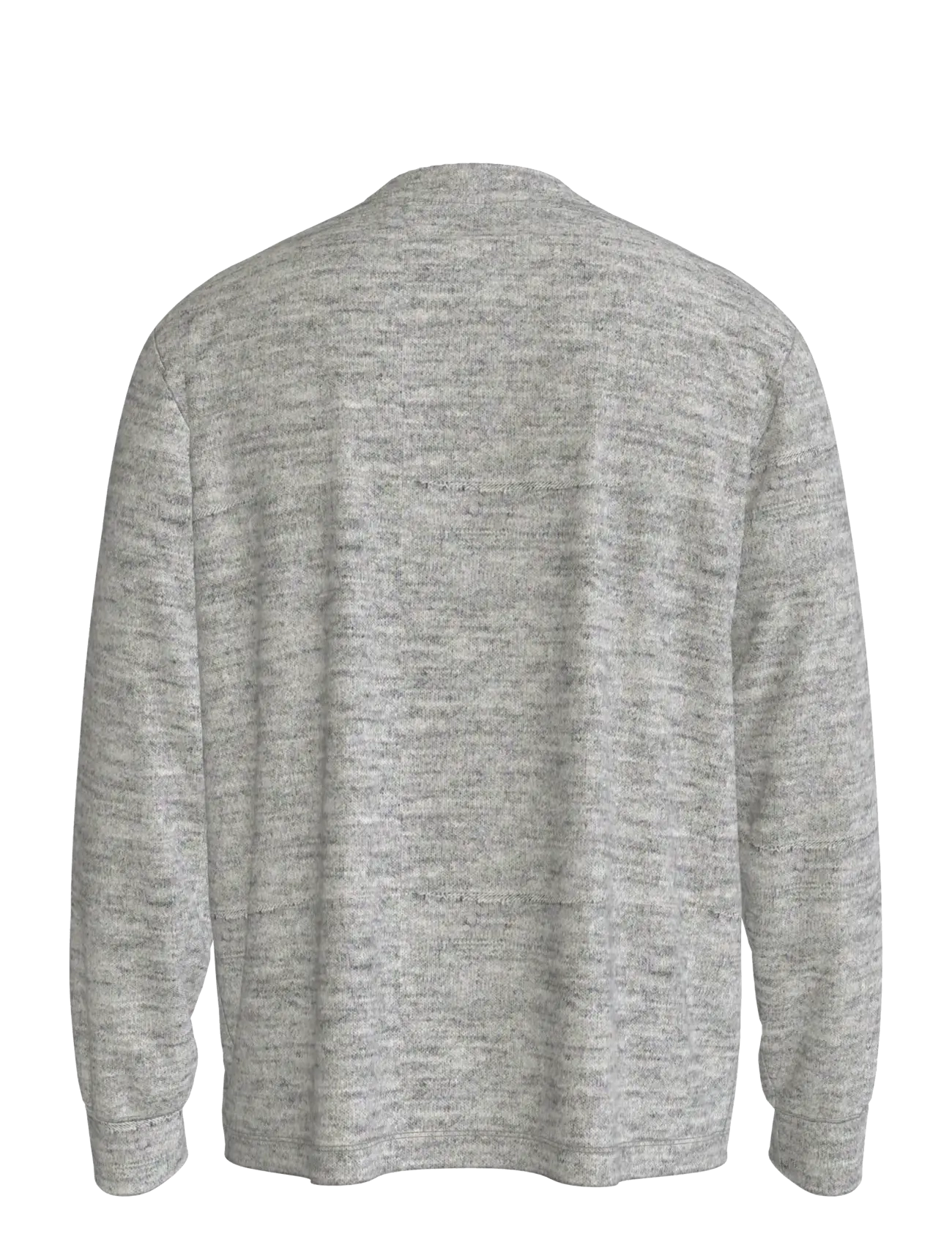 Calvin Klein - LS RLXD STANDARD LOGO CREWNK TEE - pikkade varrukatega t-särgid - medium grey heather - 2