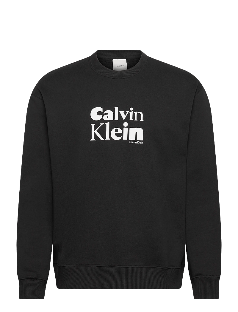 Calvin Klein - LS EU 350TERRY CALVIN BOLD GRAPH - shop efter anledning - black - 1