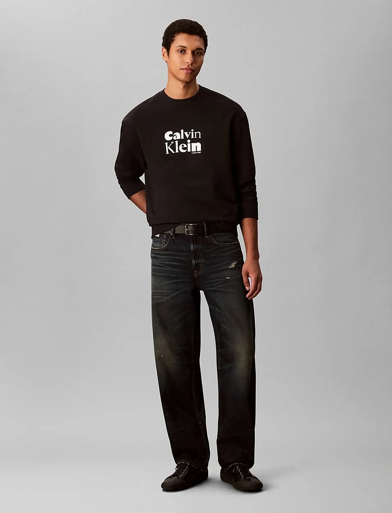 Calvin Klein - LS EU 350TERRY CALVIN BOLD GRAPH - shop efter anledning - black - 3