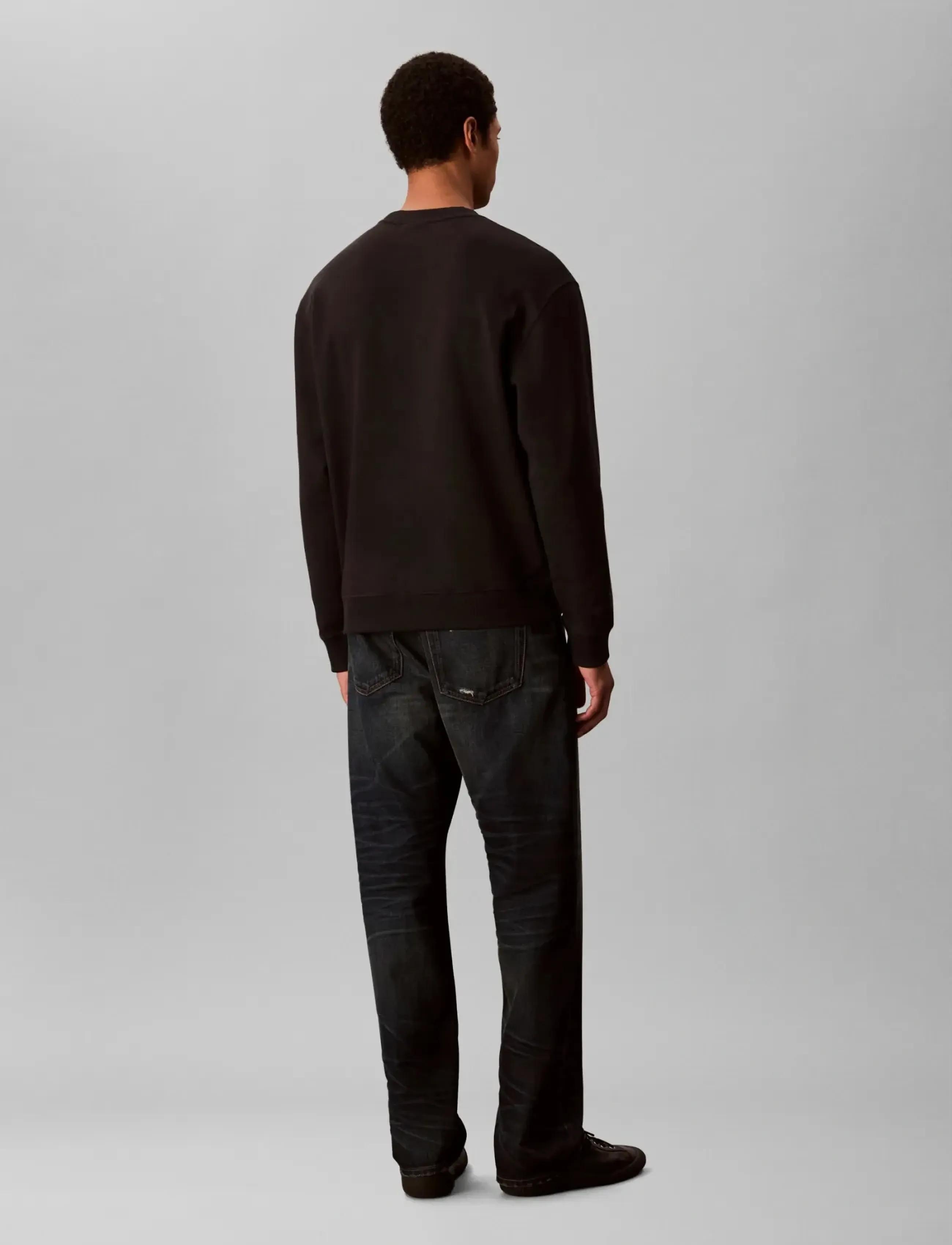Calvin Klein - LS EU 350TERRY CALVIN BOLD GRAPH - black - 4