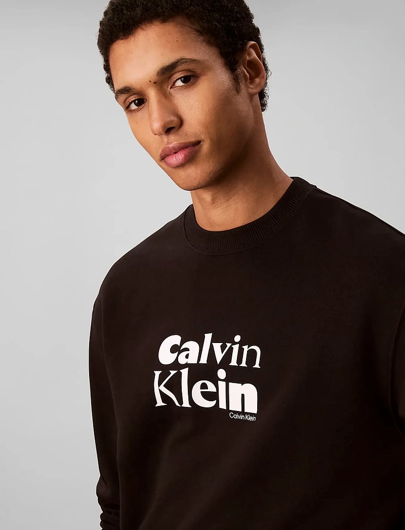 Calvin Klein - LS EU 350TERRY CALVIN BOLD GRAPH - shop efter anledning - black - 5