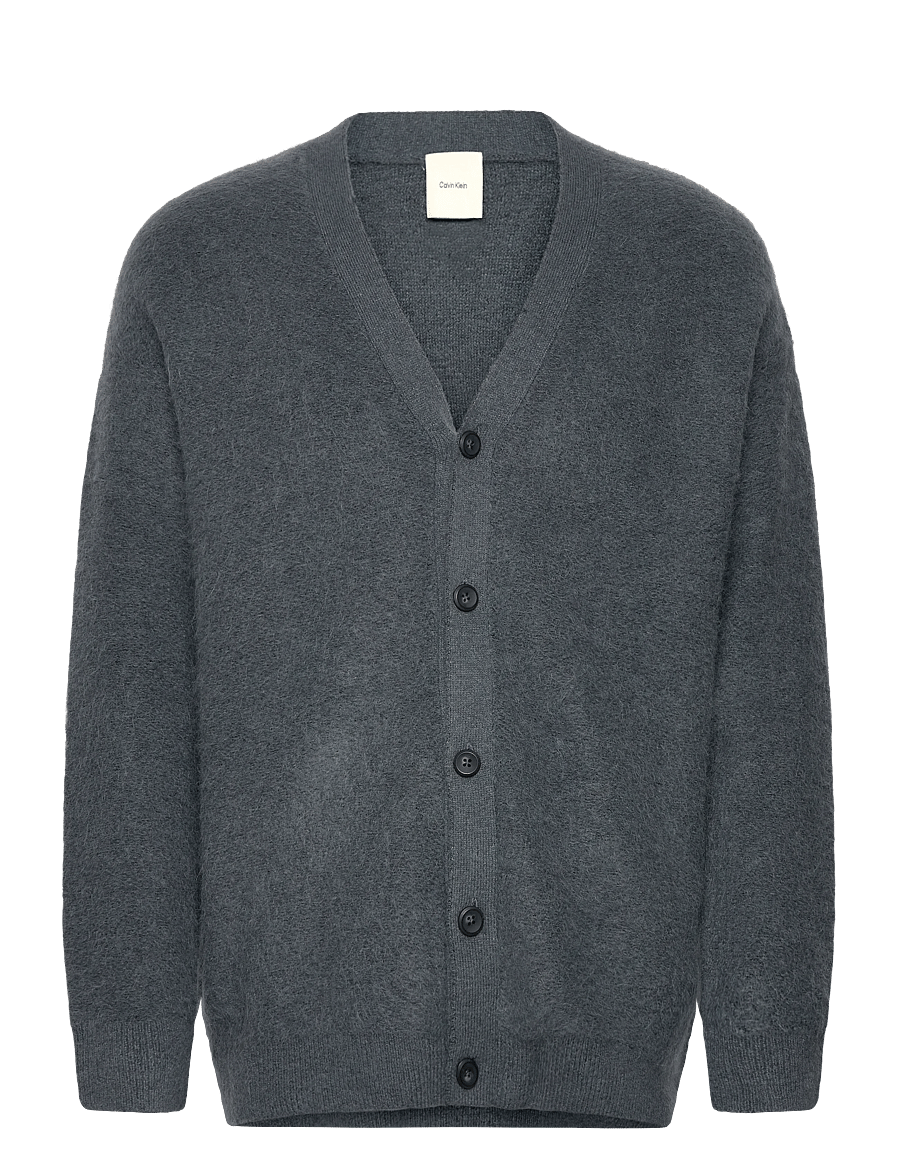 Calvin Klein - LS BRUSHED ALPACA CARDIGAN SWTR - kardigani - harlem night blue - 0
