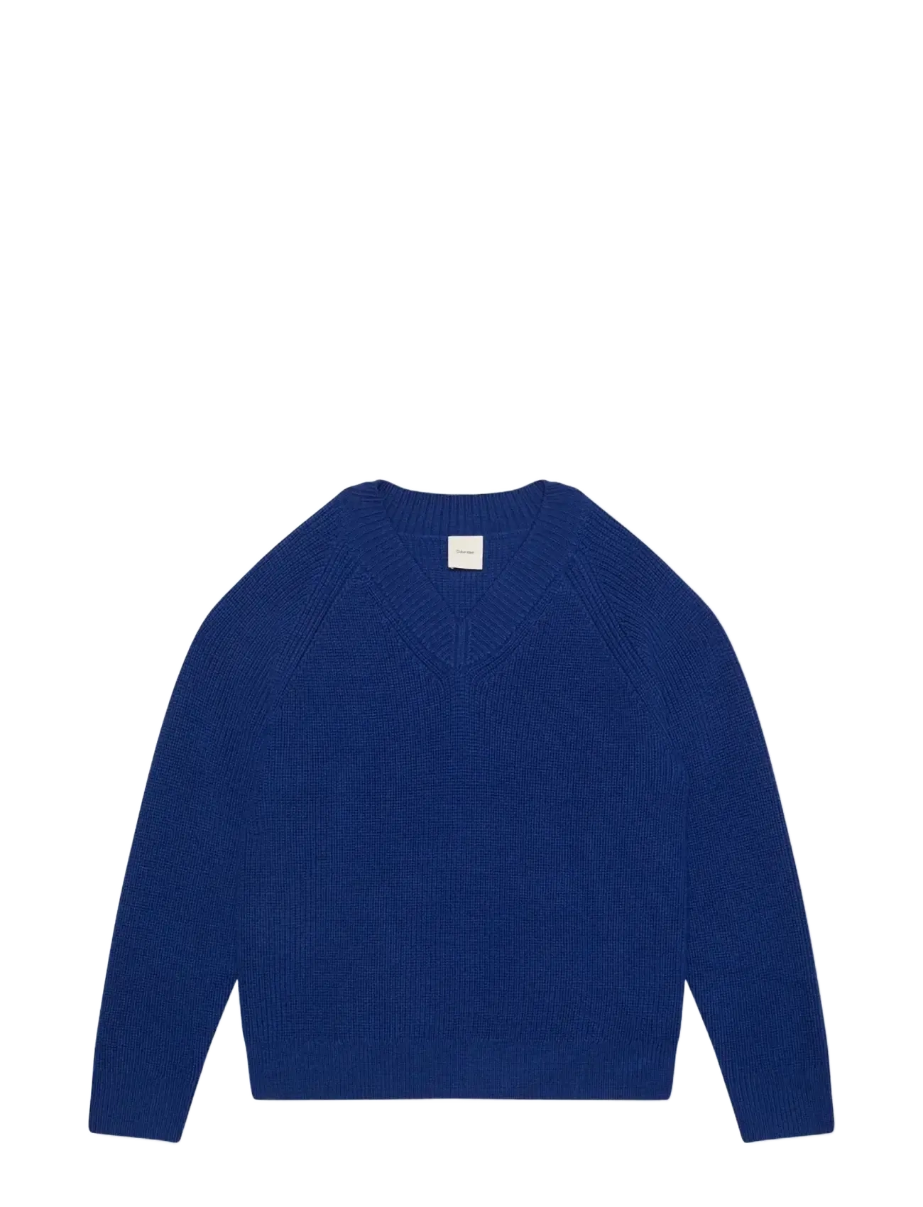 Calvin Klein LS HALF CARDI STITCH VNK SWTR 5G - V-hals - BELLWETHER BLUE / blue