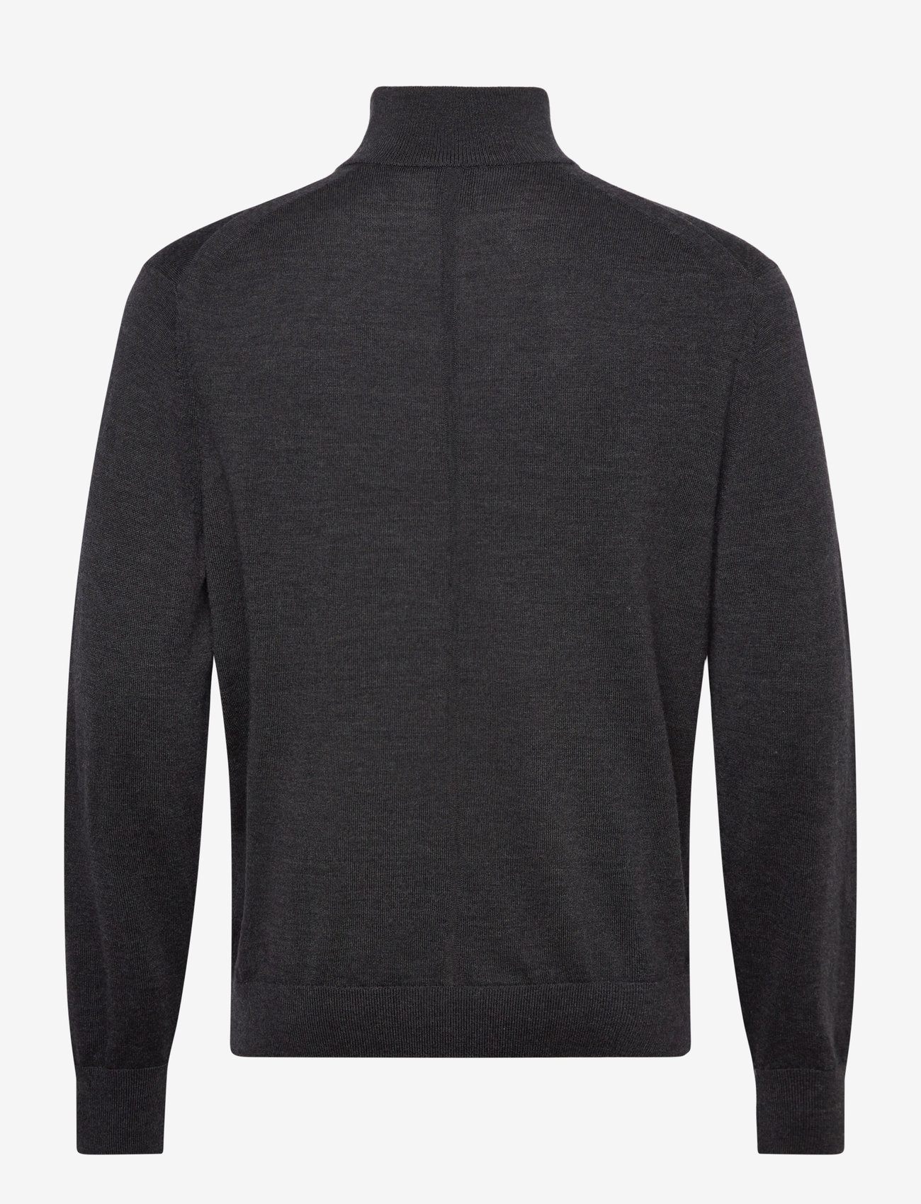 Calvin Klein - LS 100% MERINO QZ 14GG - half zip jumpers - gunmetal htr - 2