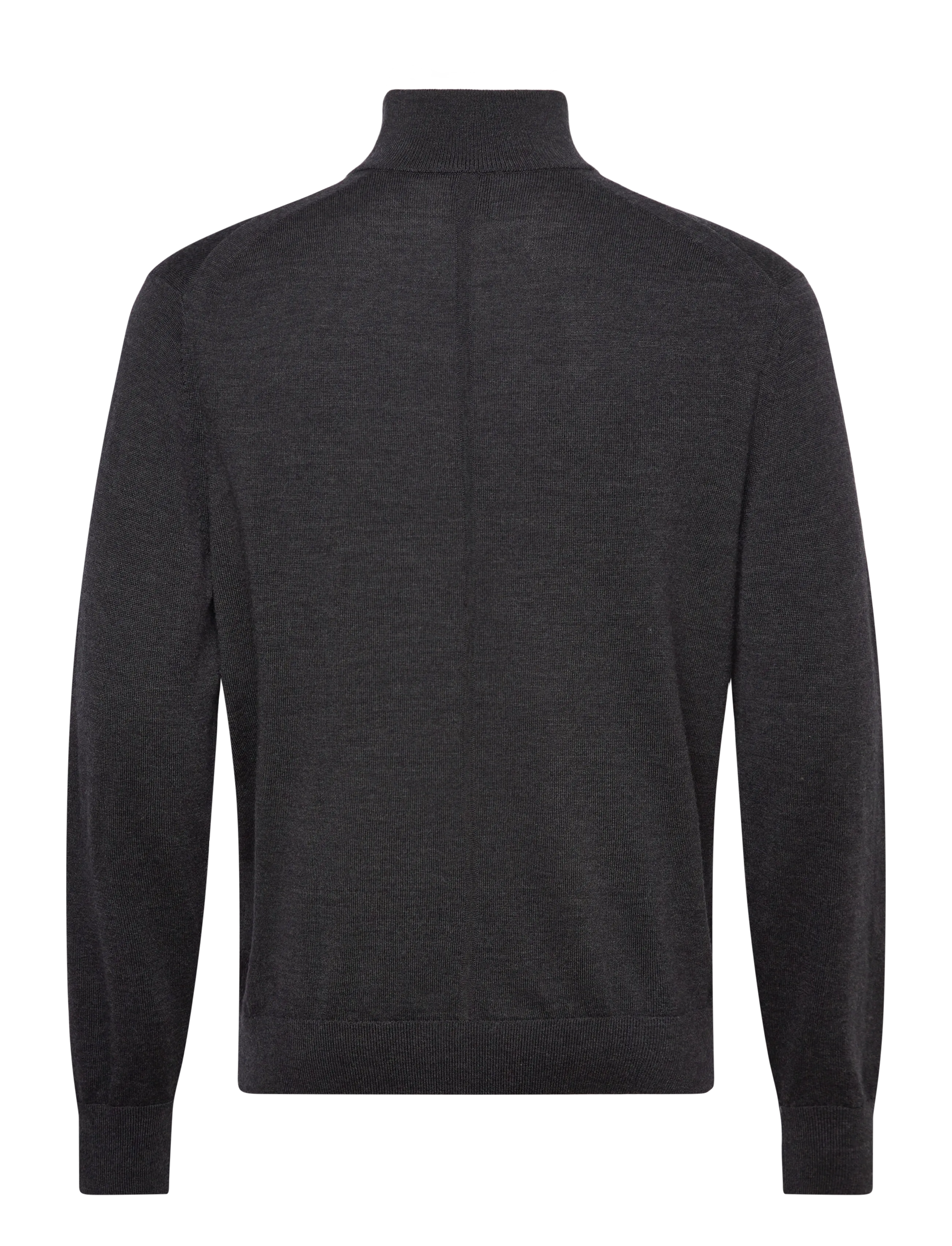 Calvin Klein - LS 100% MERINO QZ 14GG - tõmblukk-kaelusega džemprid - gunmetal htr - 2