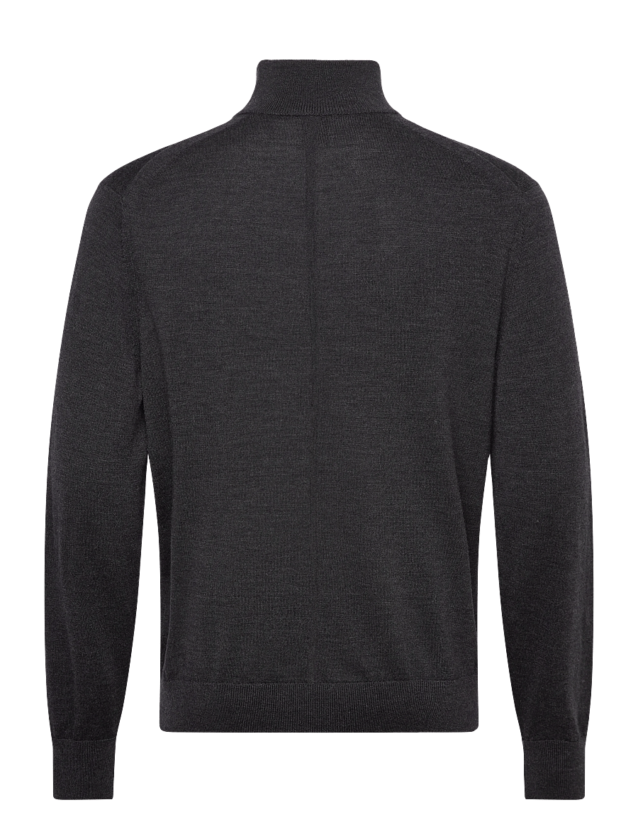 Calvin Klein - LS 100% MERINO QZ 14GG - tõmblukk-kaelusega džemprid - gunmetal htr - 2