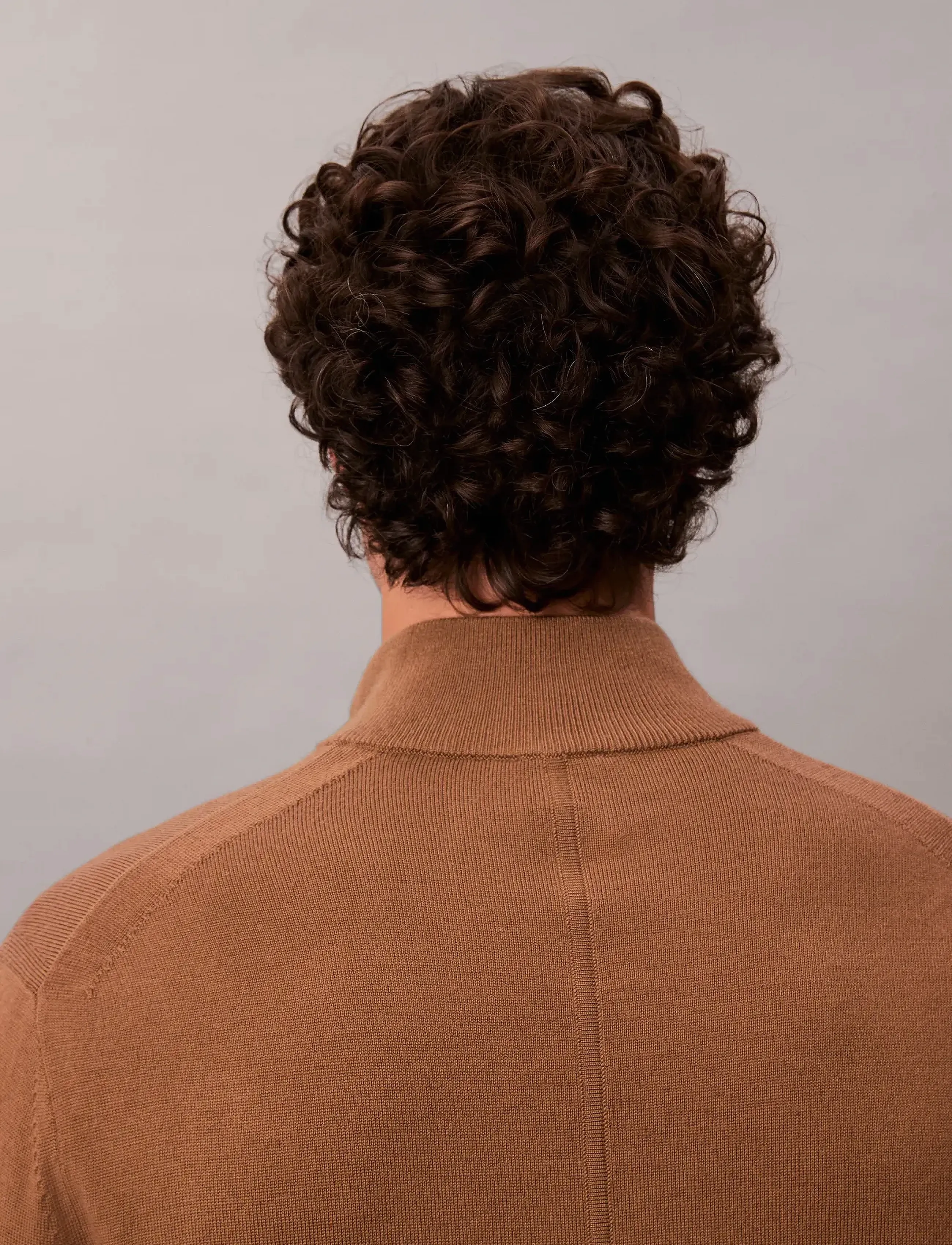 Calvin Klein Ls 100% Merino Qz 14Gg stickade tröjor herr – bild 6